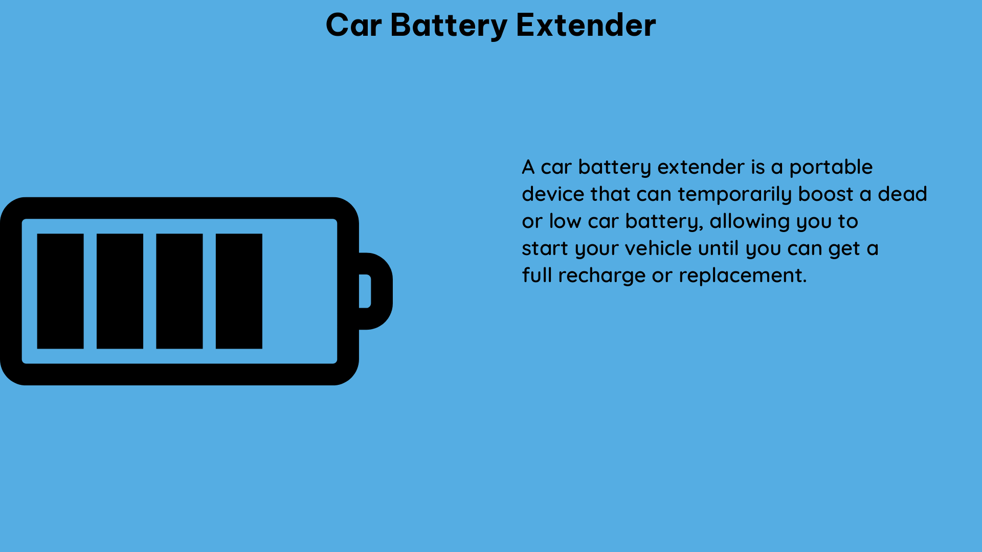 car battery extender