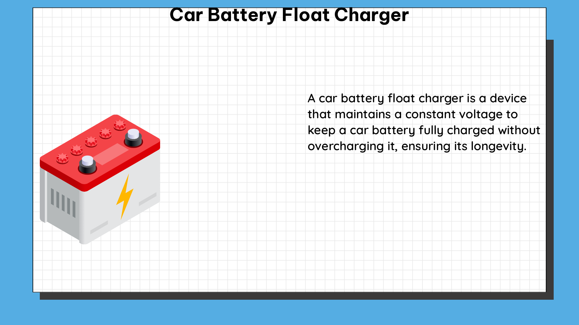 car battery float charger