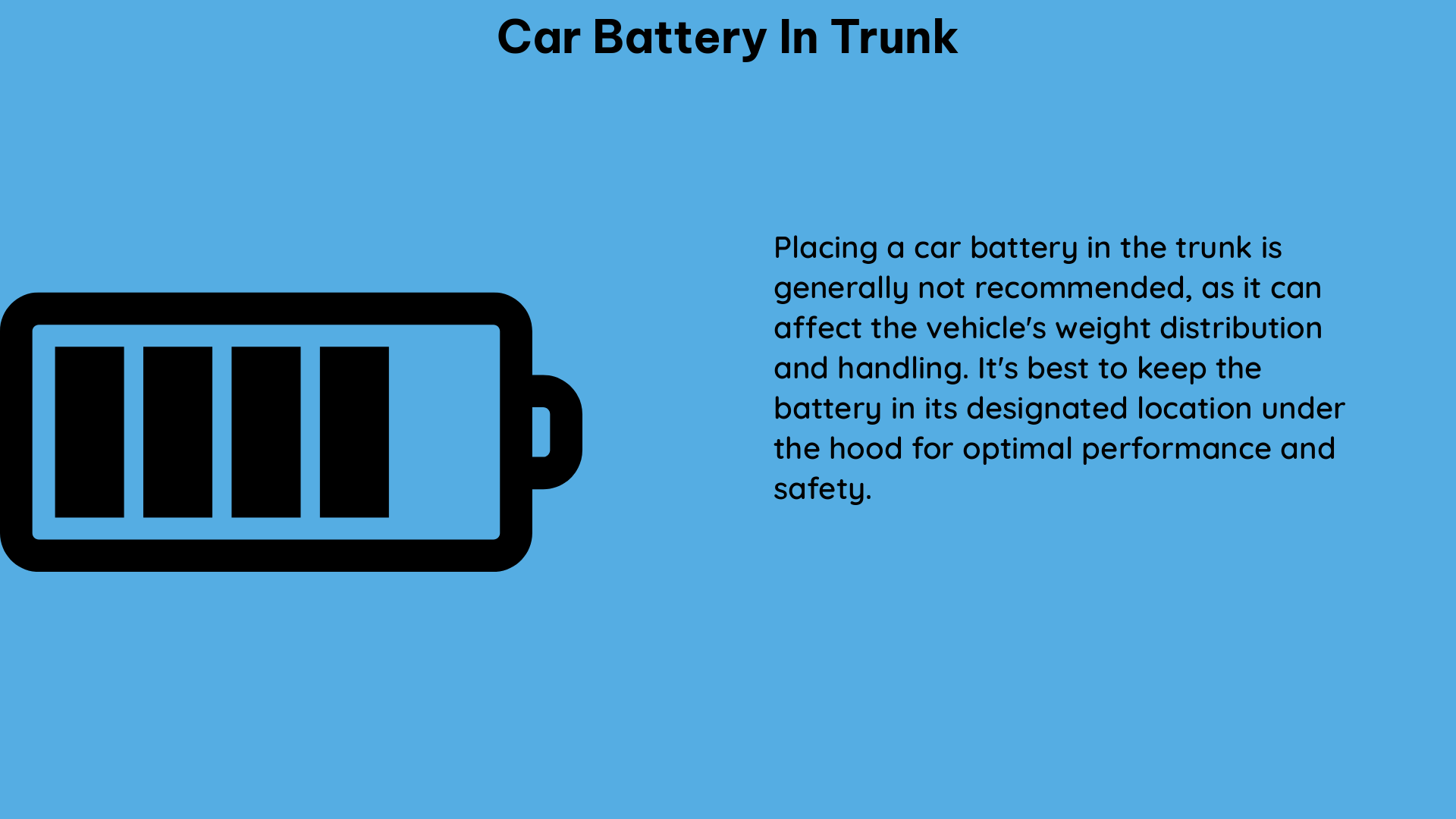 car battery in trunk