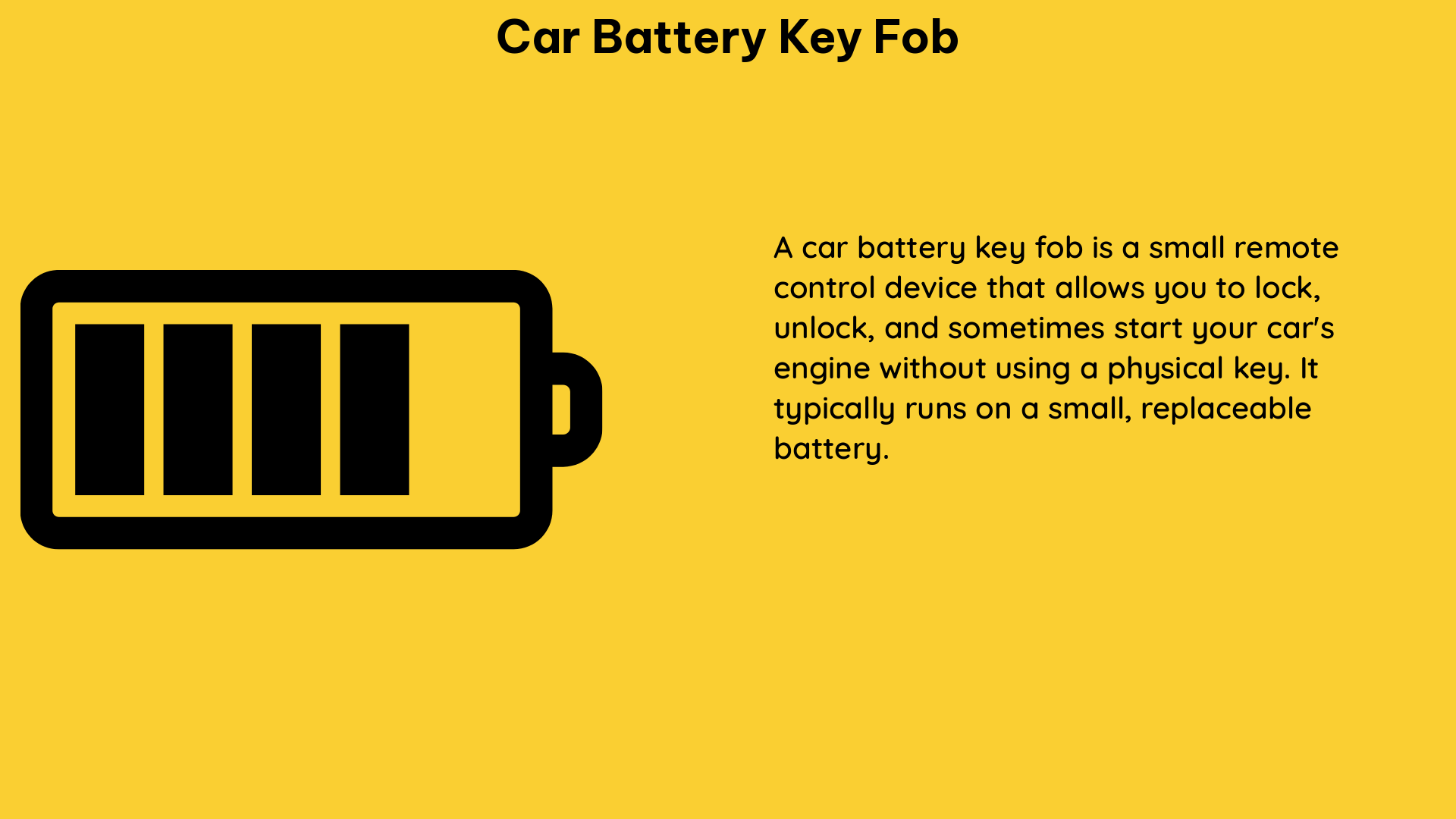 car battery key fob