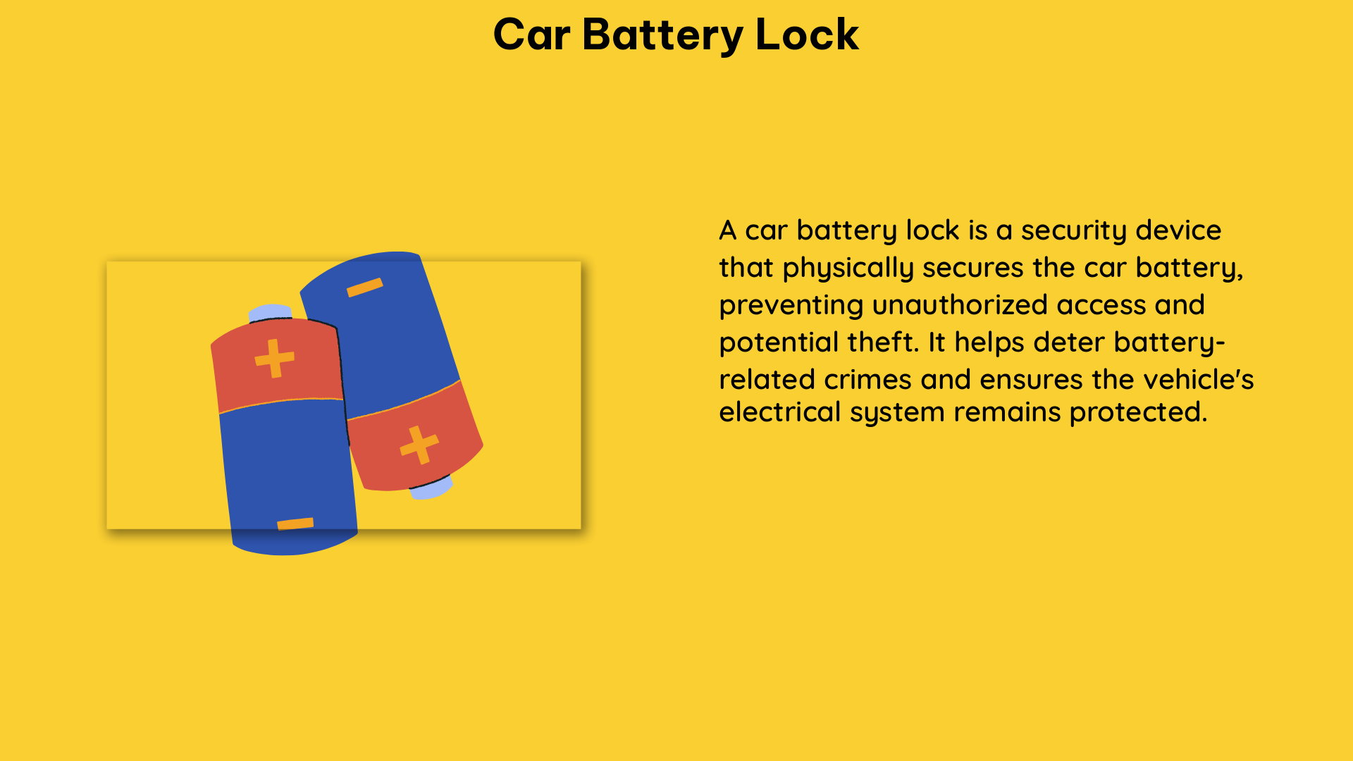 car battery lock