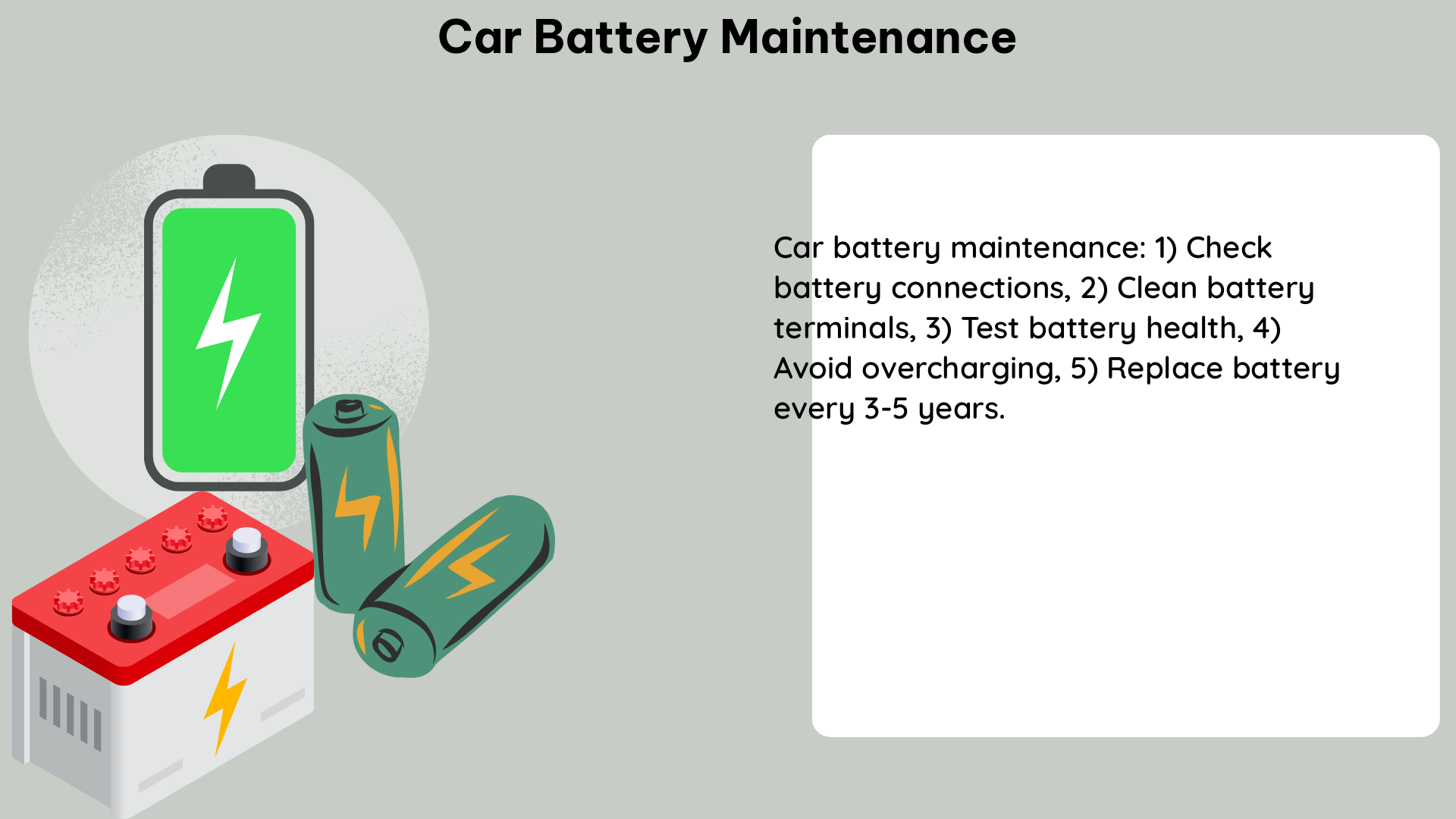 car battery maintenance