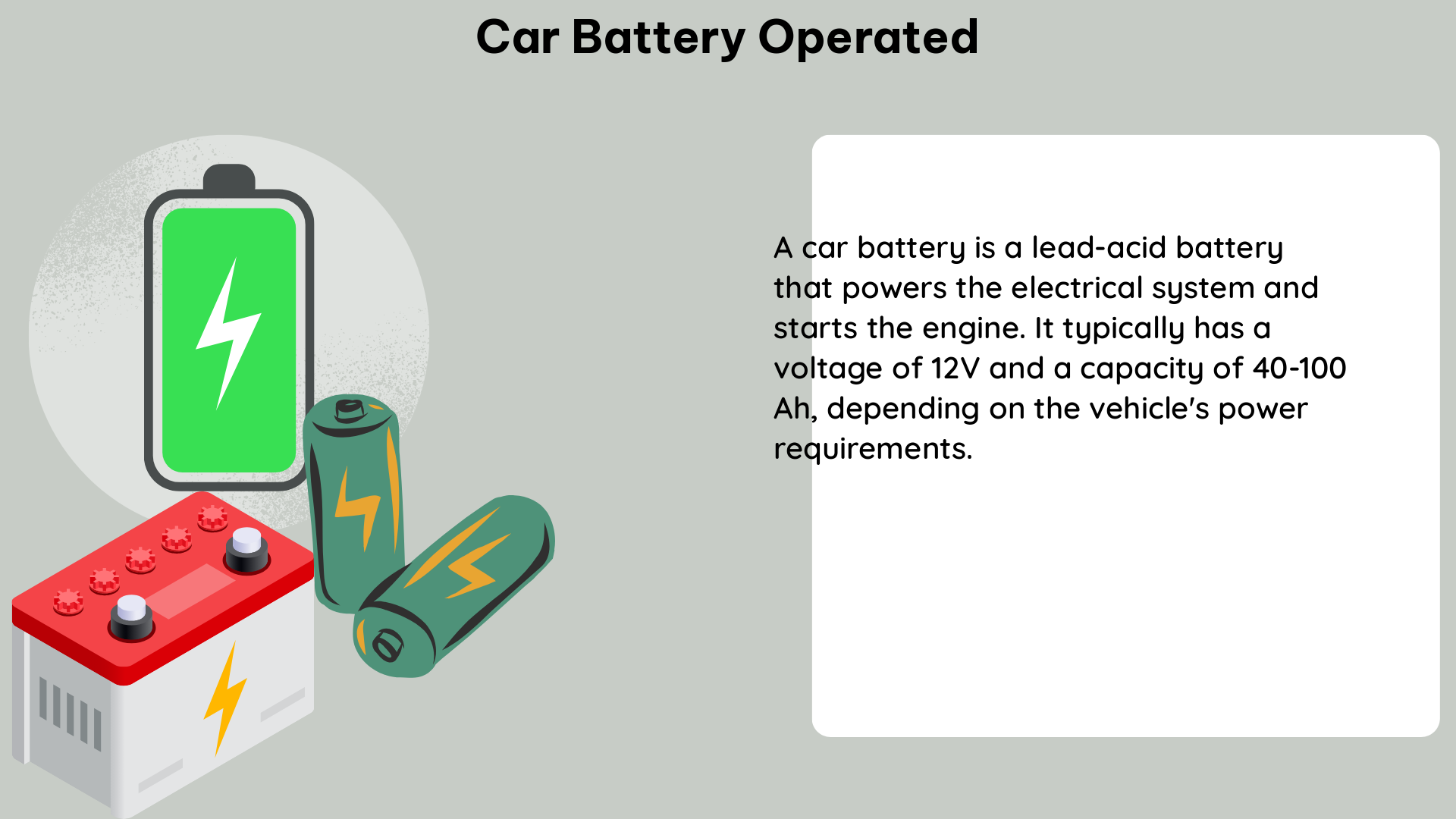 car battery operated