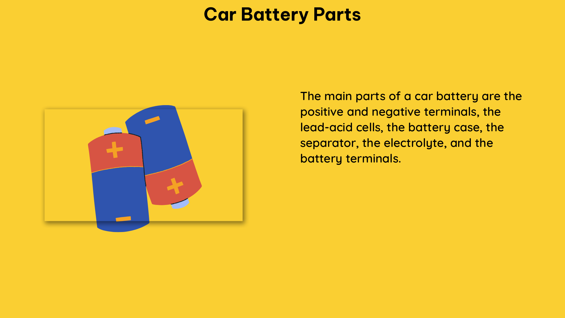 car battery parts