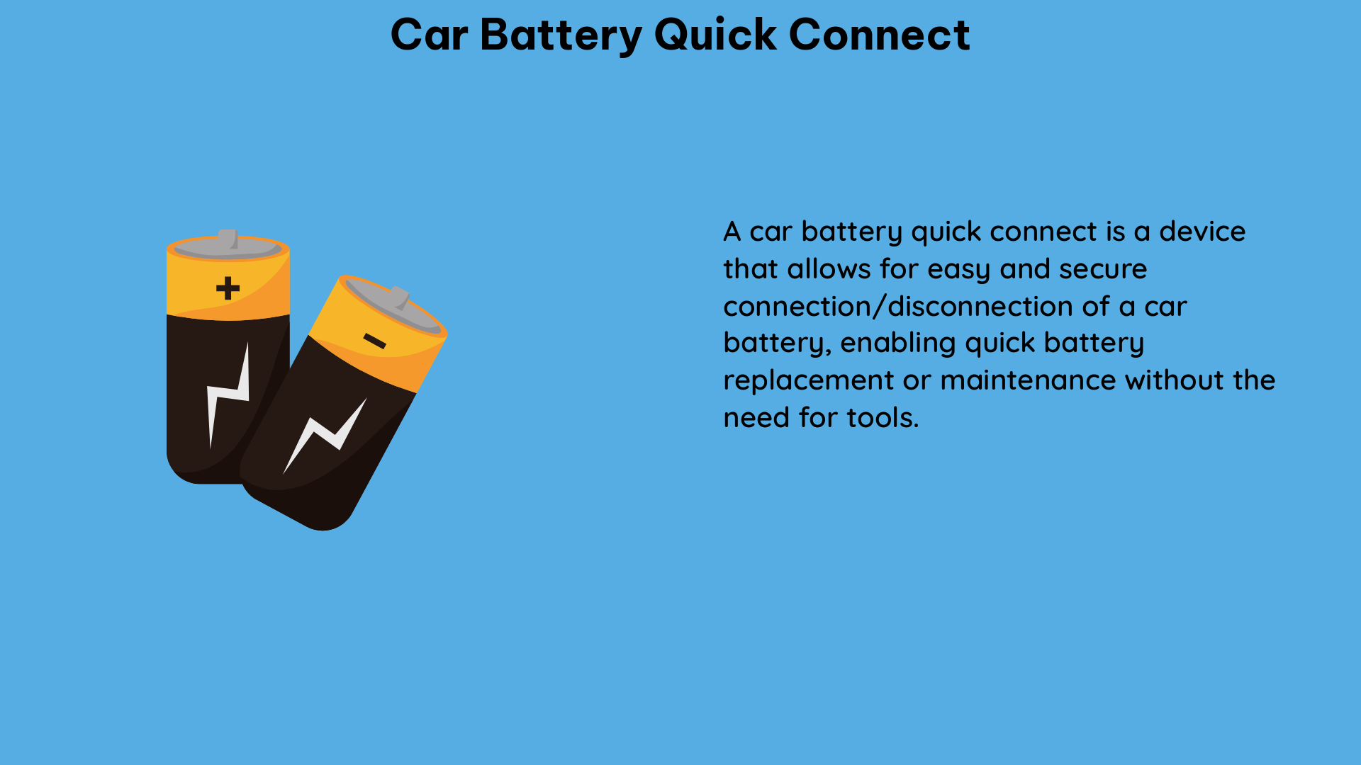 car battery quick connect