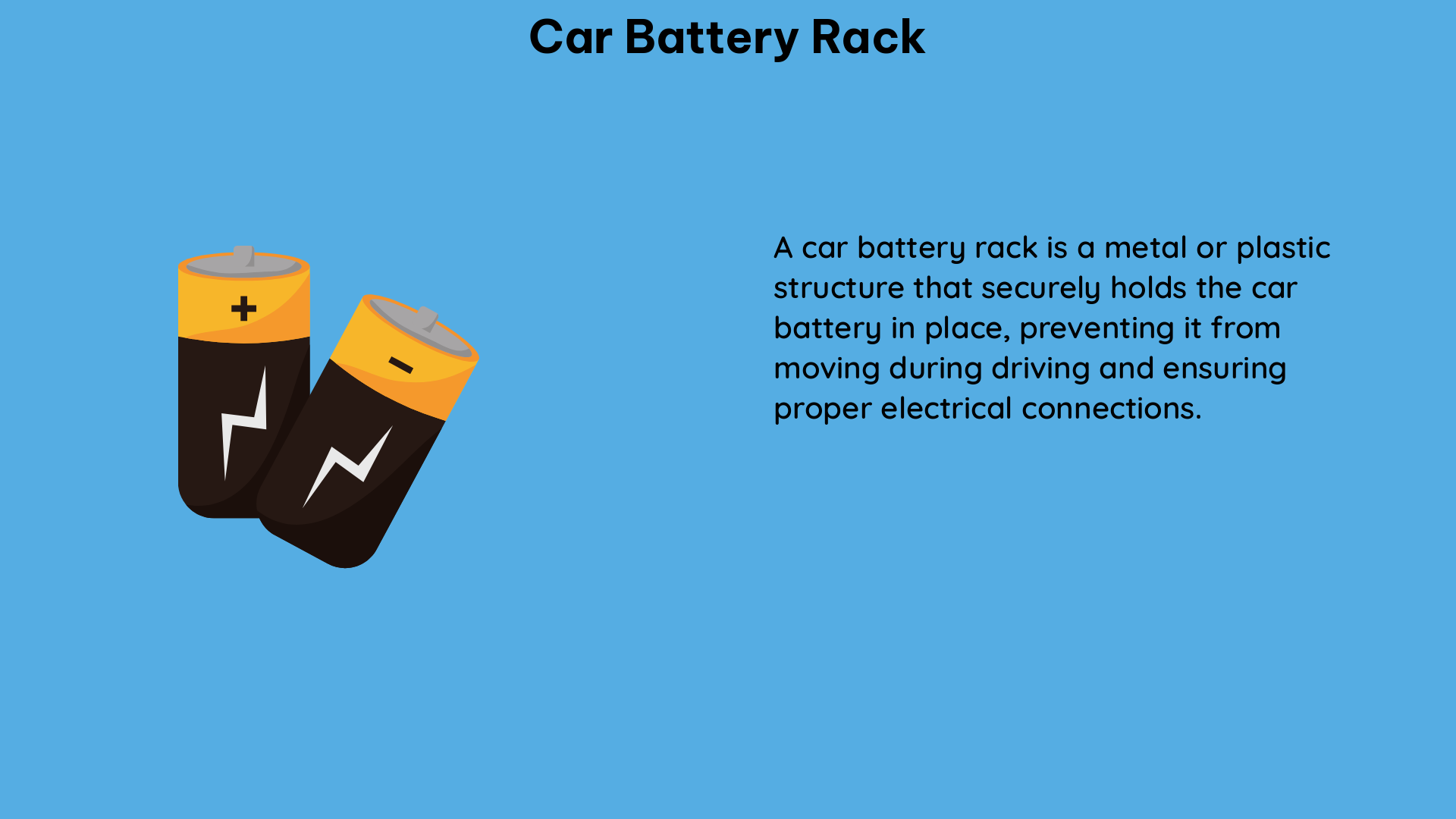 car battery rack