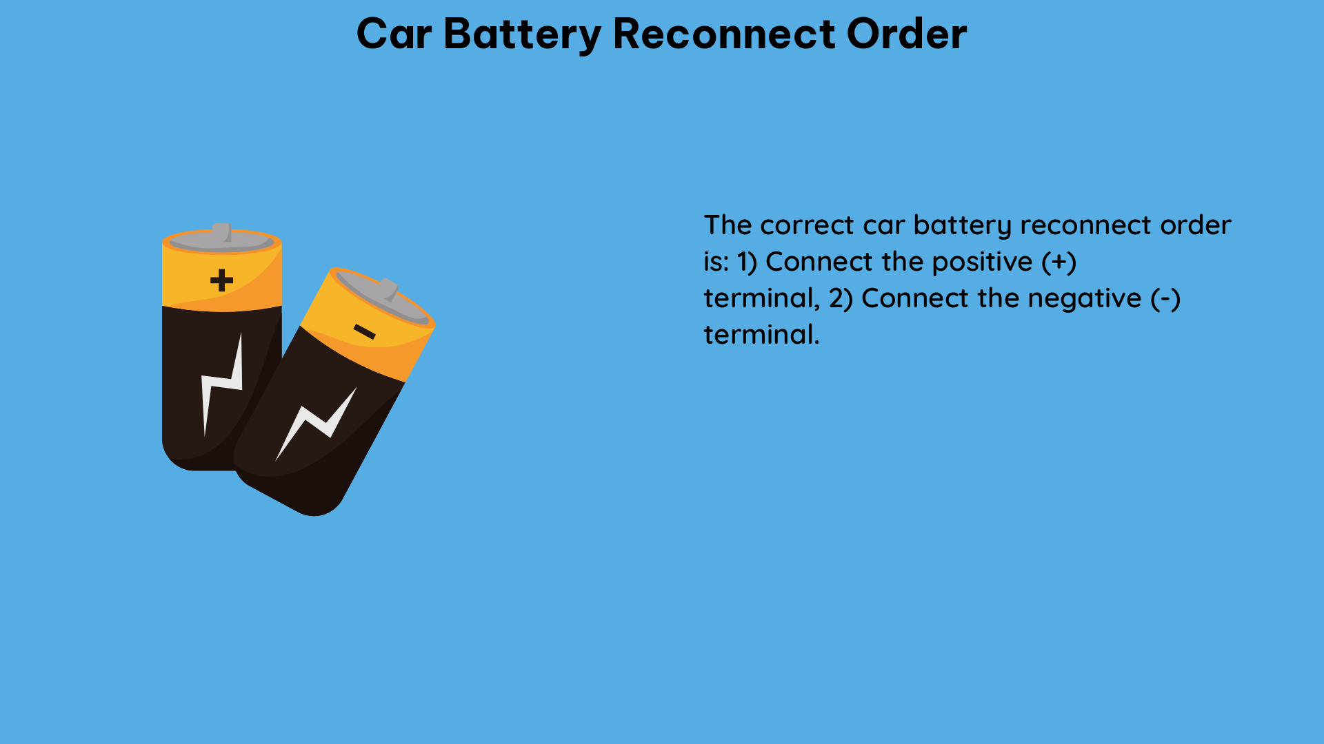 car battery reconnect order