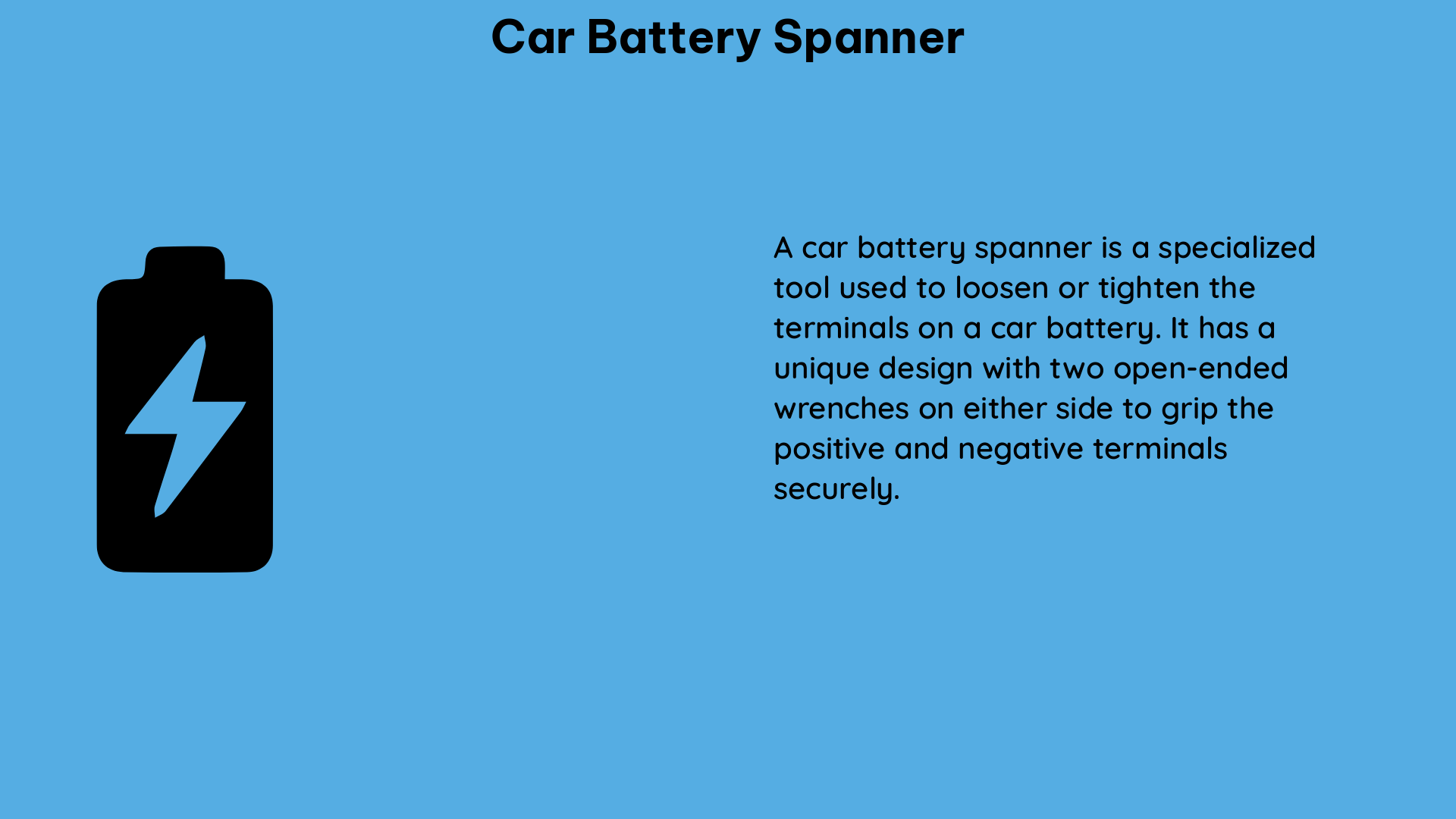 car battery spanner