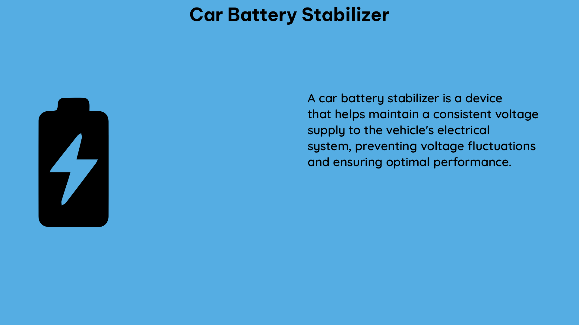 car battery stabilizer