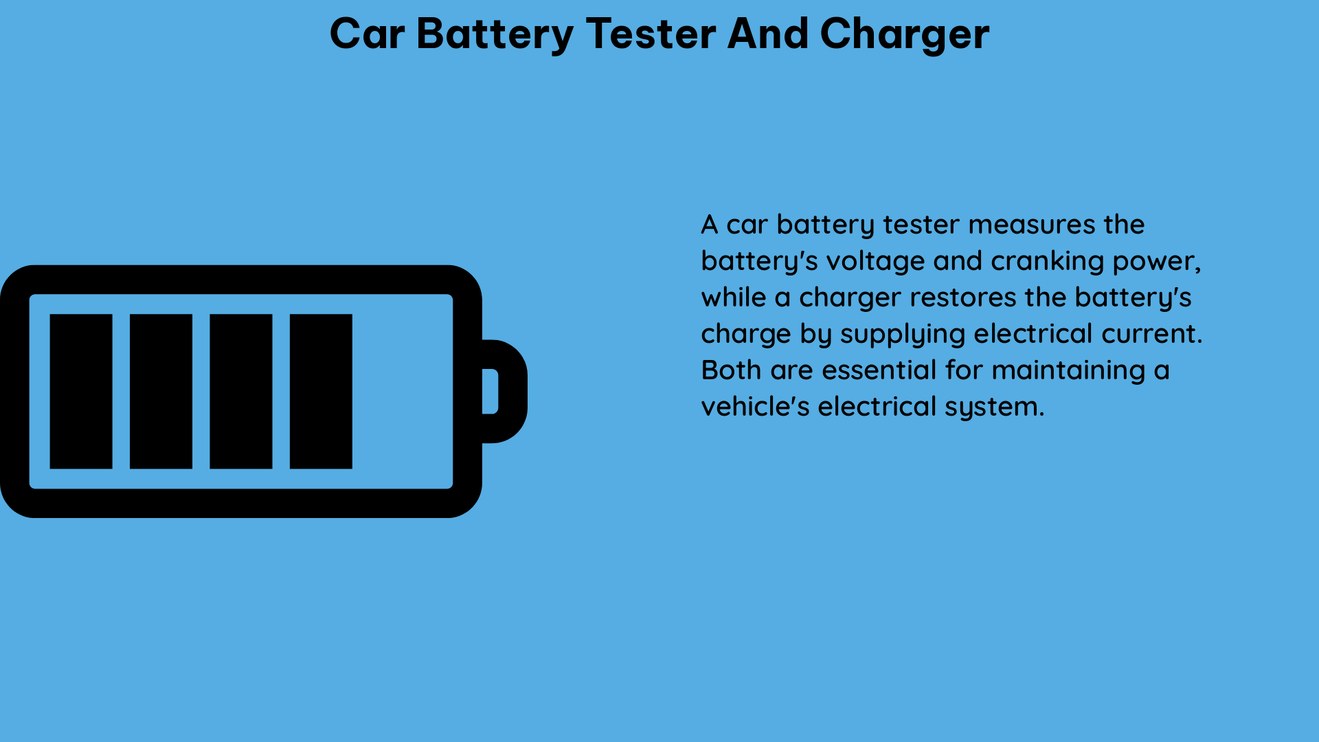 car battery tester and charger