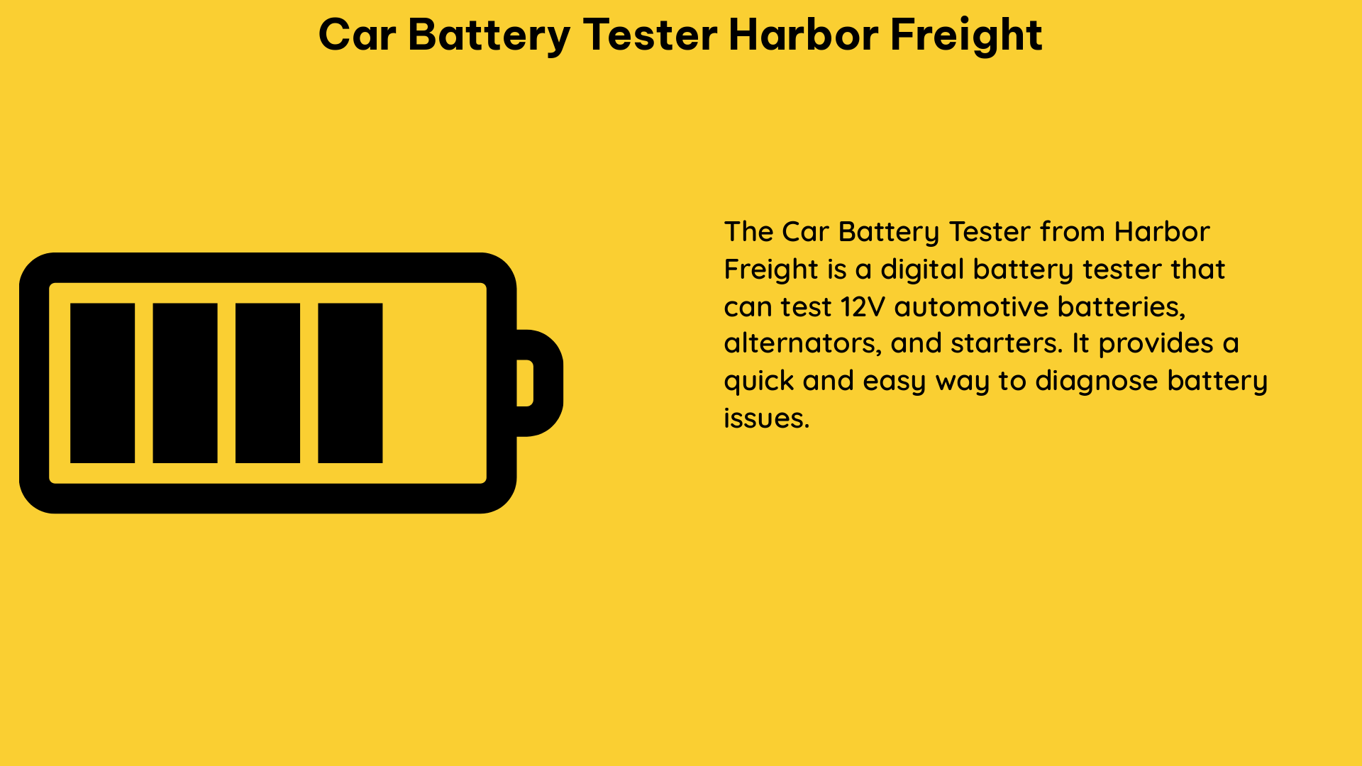 car battery tester harbor freight