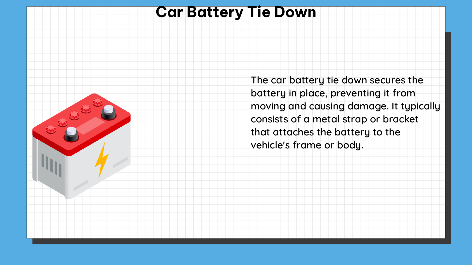 car battery tie down