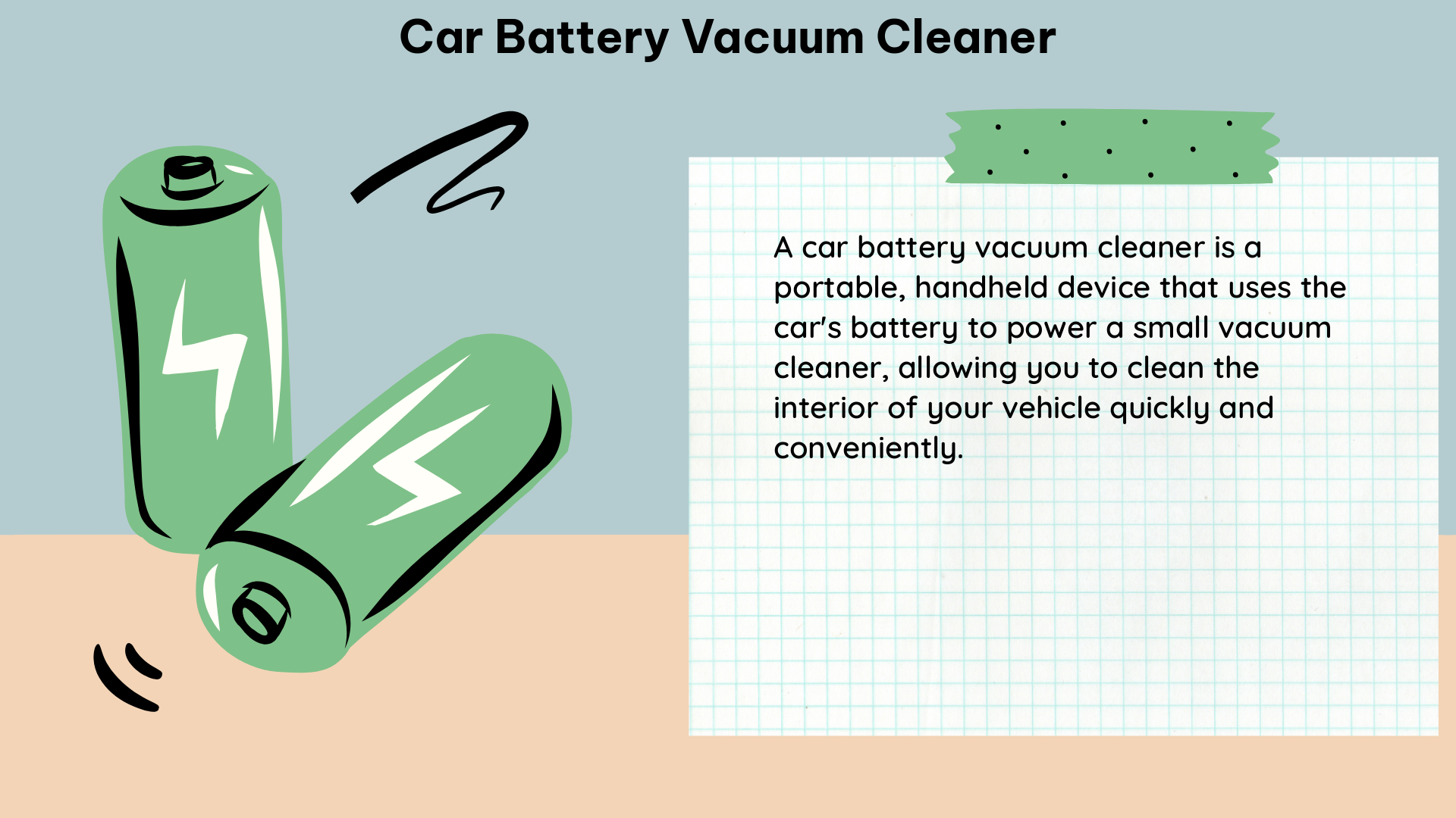 car battery vacuum cleaner