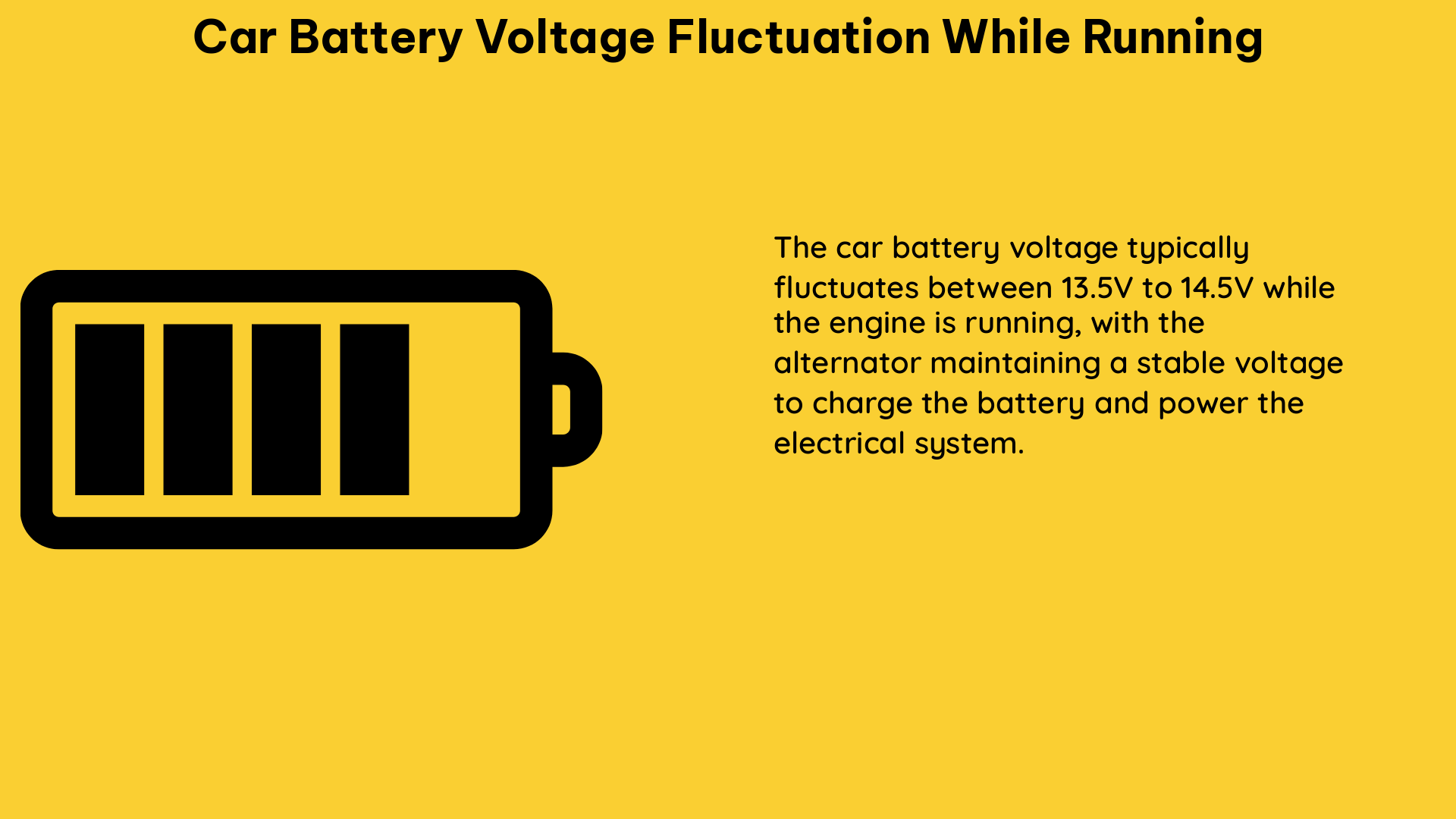 car battery voltage fluctuation while running