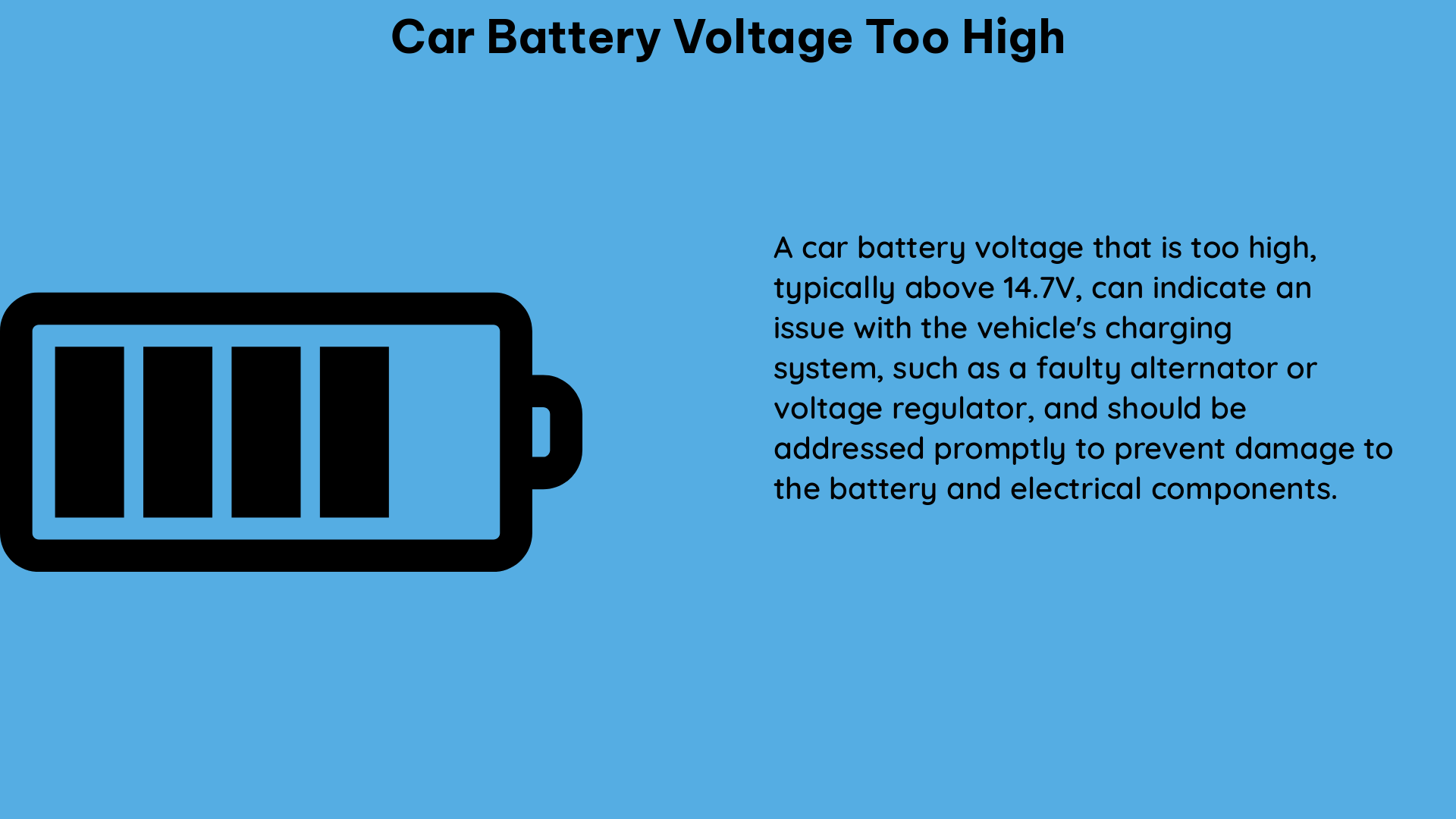 car battery voltage too high