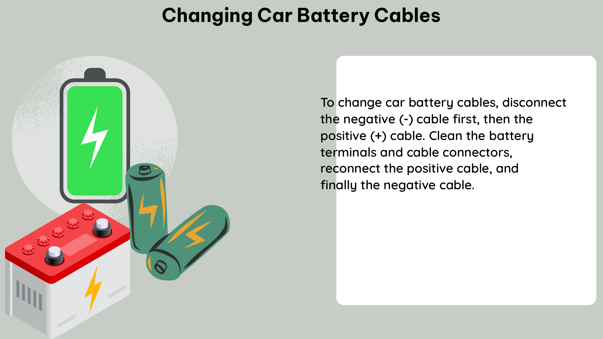 changing car battery cables