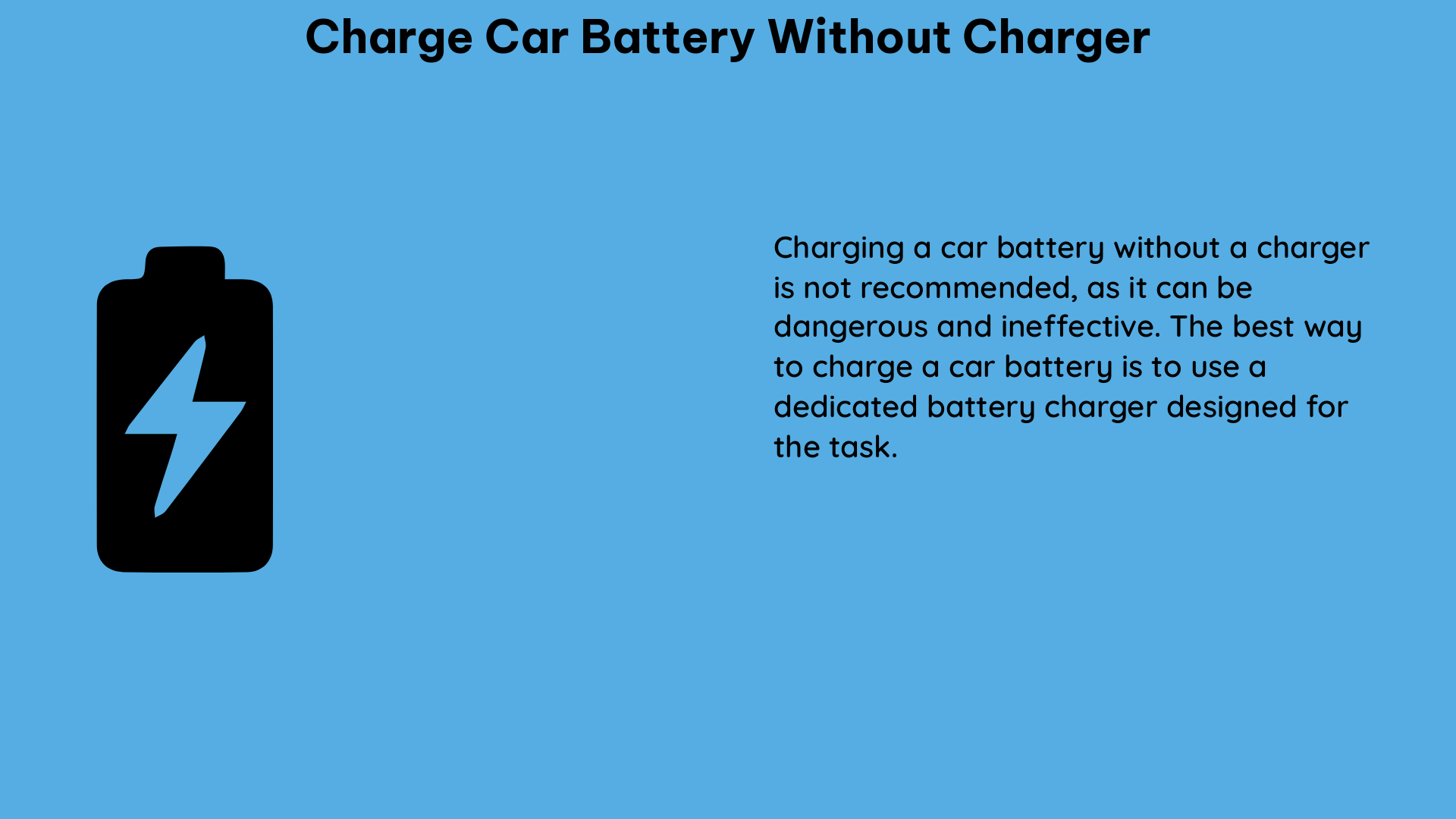 charge car battery without charger