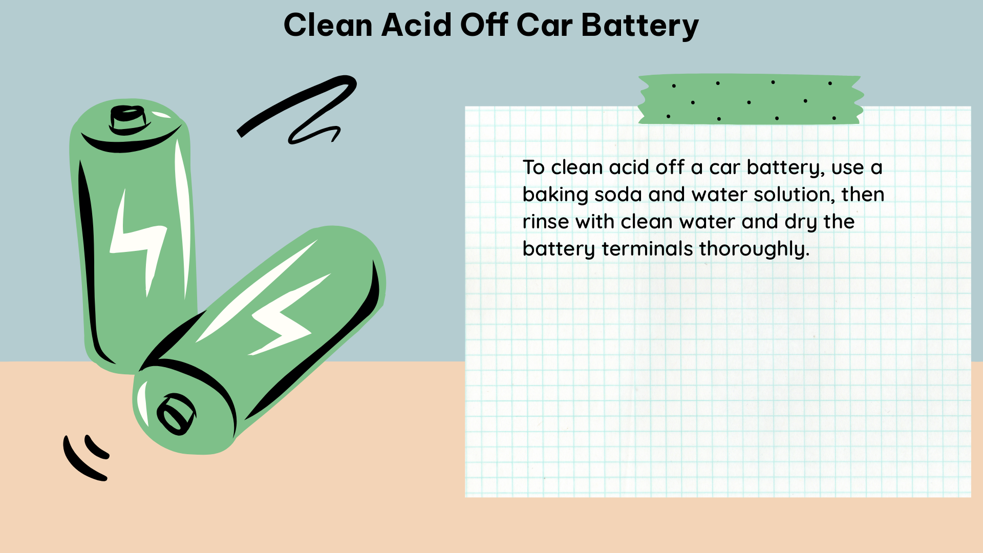 clean acid off car battery 1