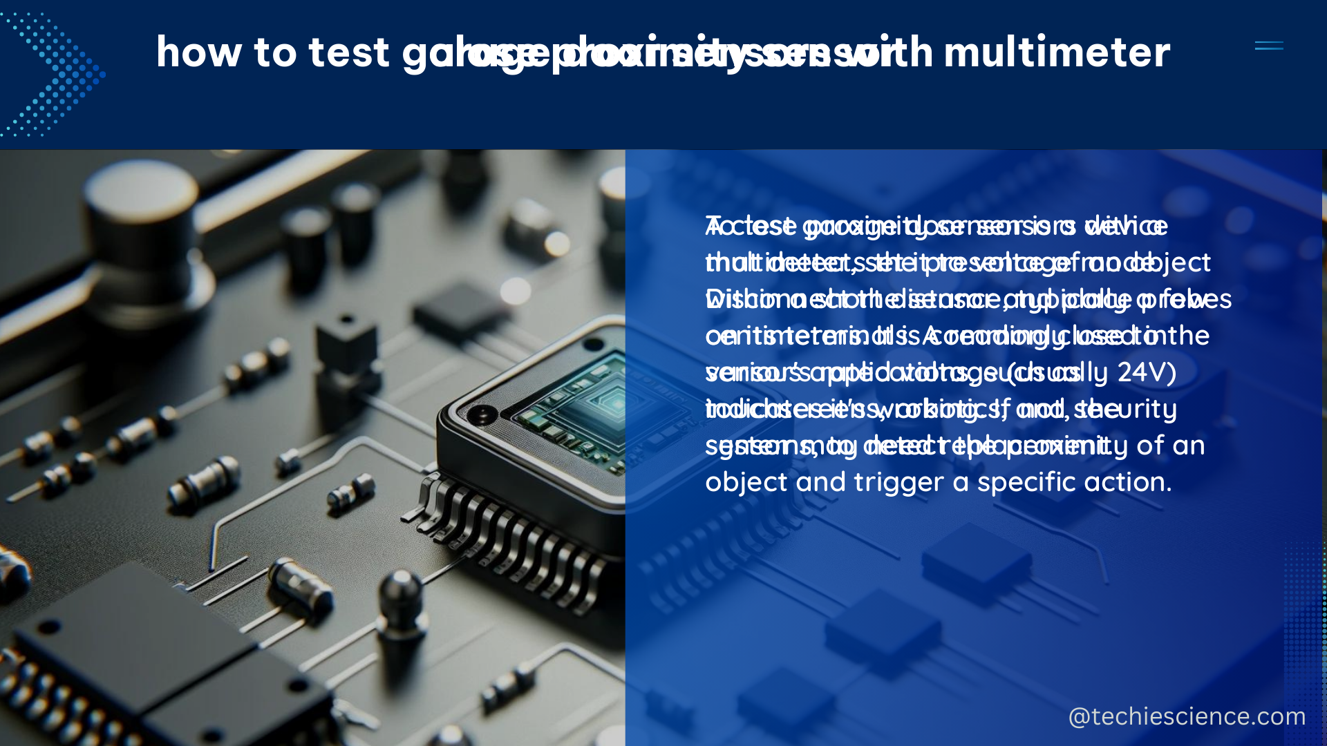 close proximity sensor