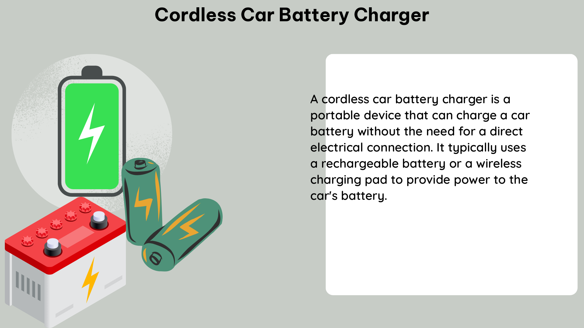 cordless car battery charger