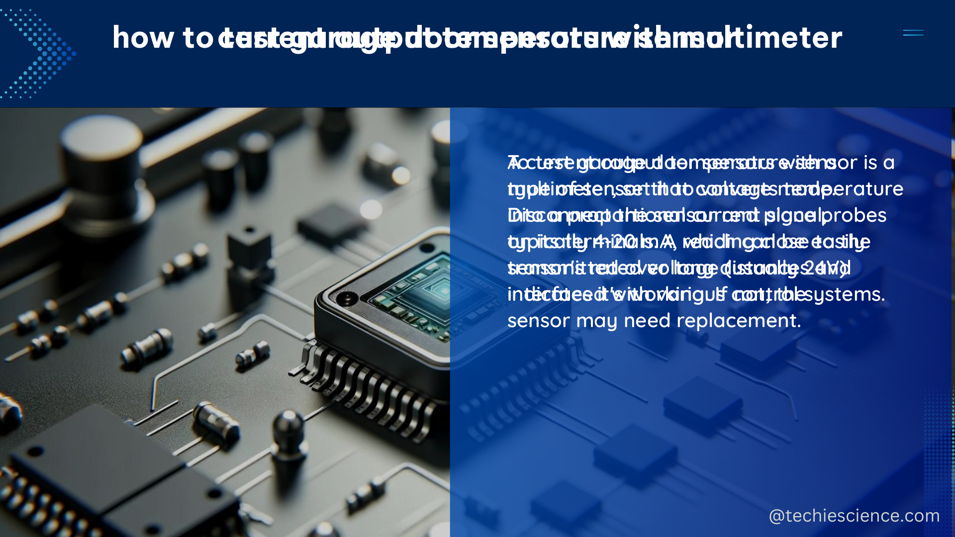 current output temperature sensor