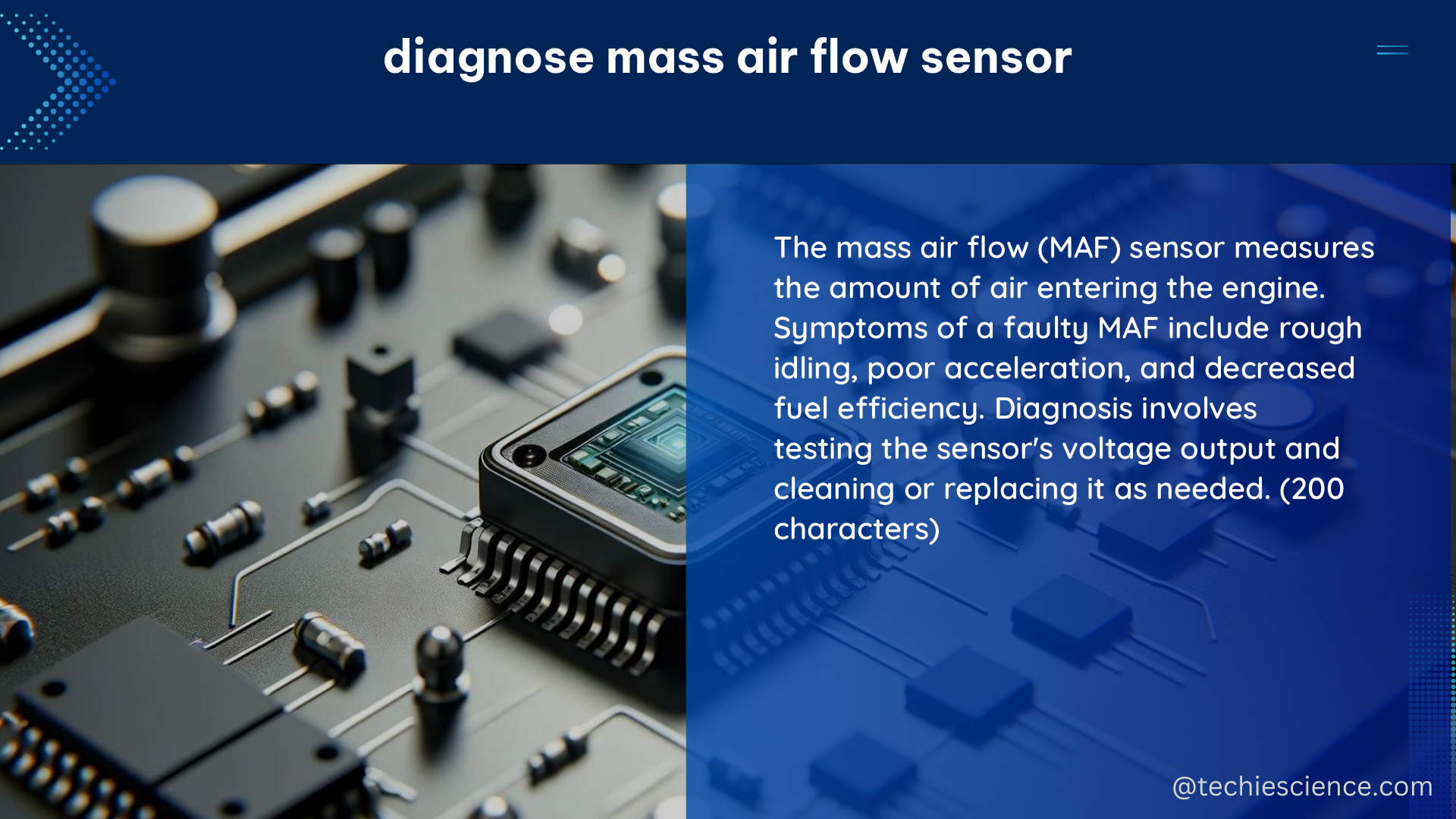 diagnose mass air flow sensor