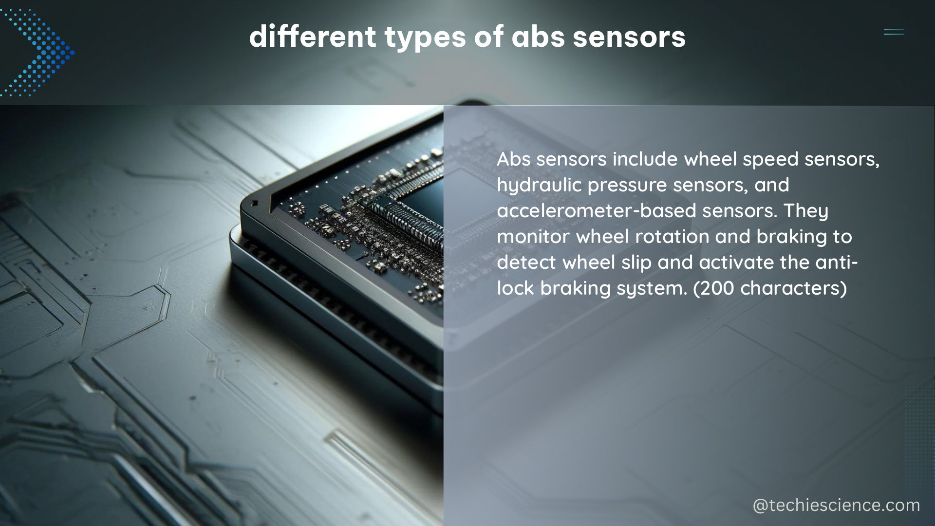 different types of abs sensors