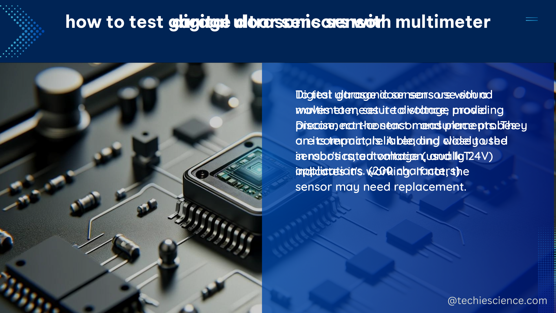 digital ultrasonic sensor