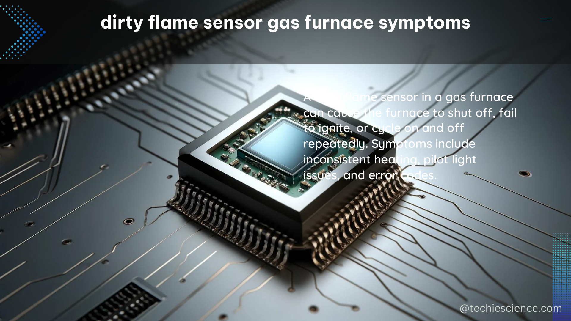 dirty flame sensor gas furnace symptoms