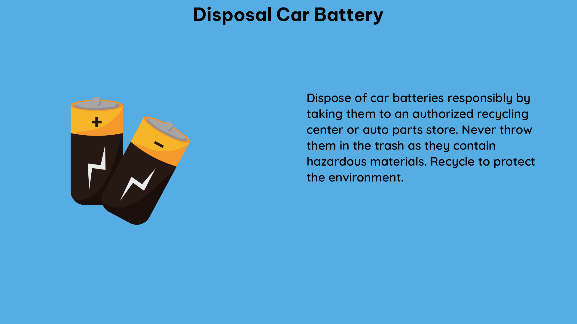 disposal car battery