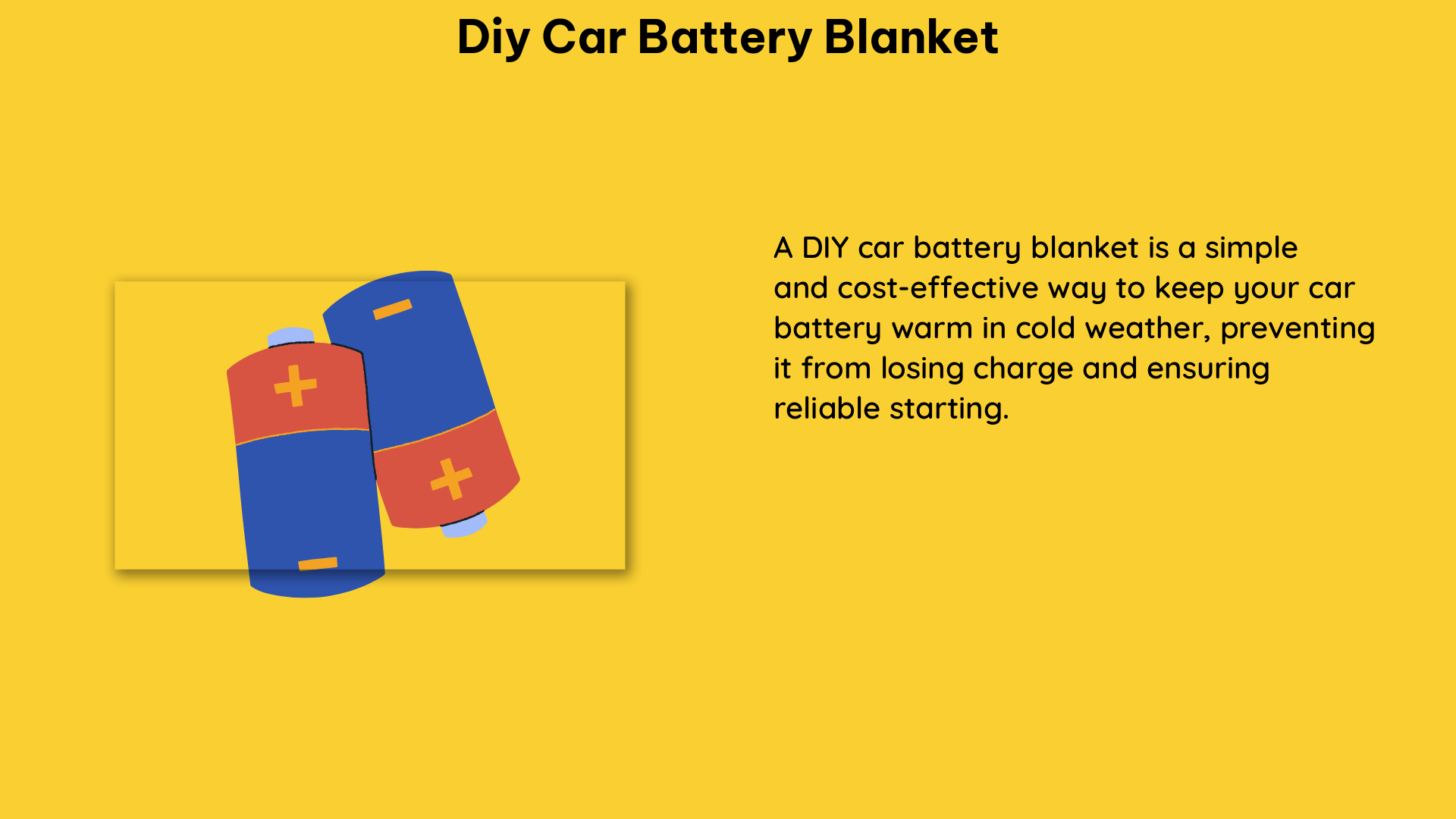 diy car battery blanket