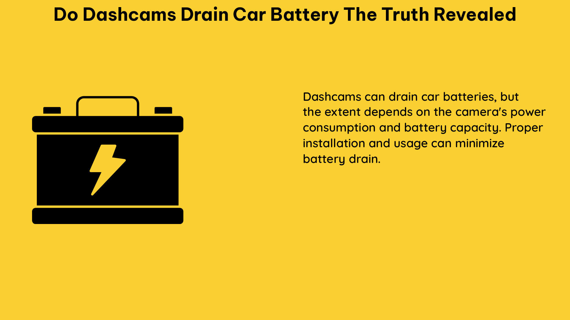 do dashcams drain car battery the truth revealed