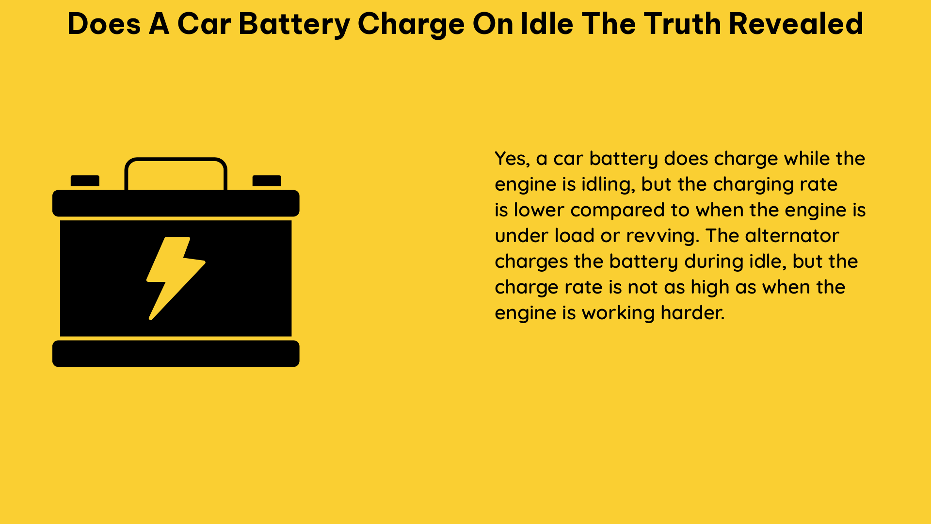 does a car battery charge on idle the truth revealed