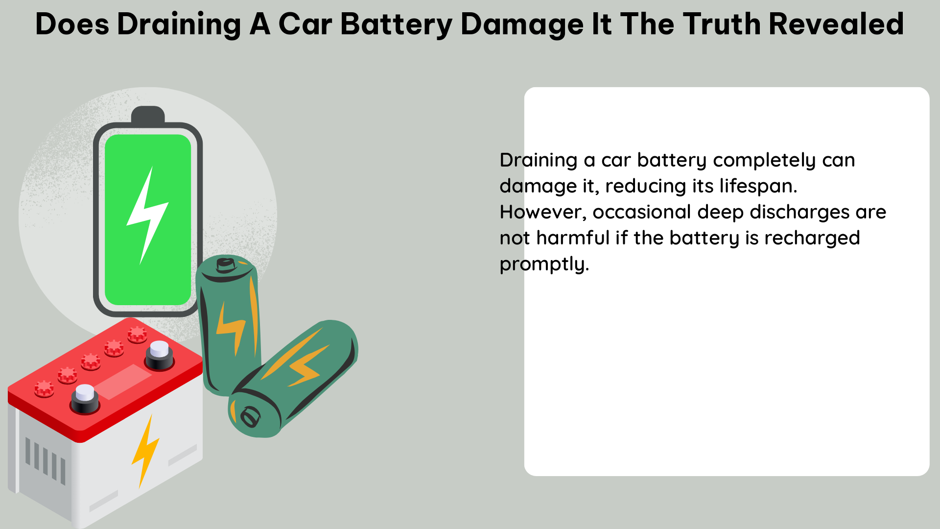 does draining a car battery damage it the truth revealed