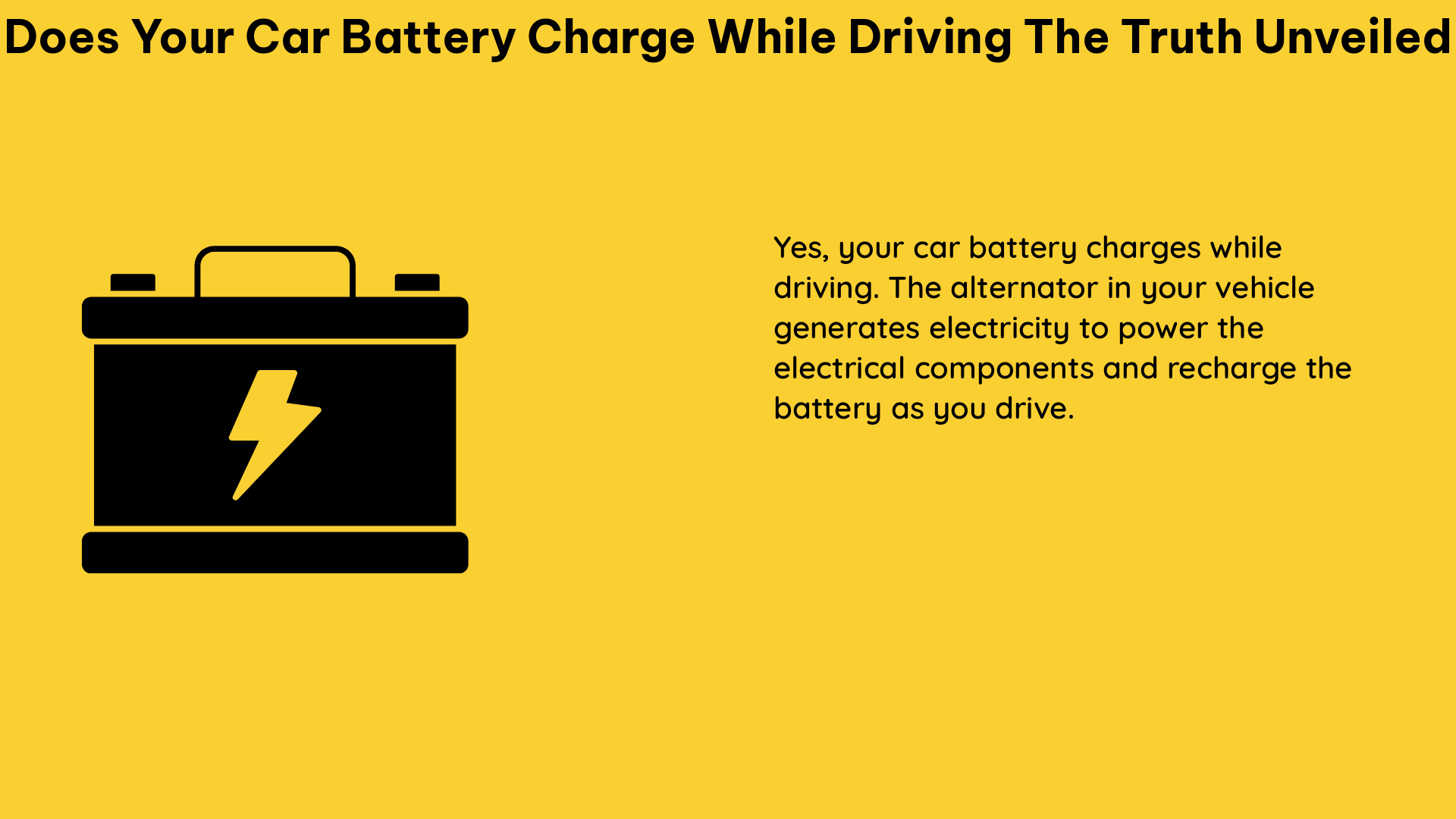 does your car battery charge while driving the truth unveiled