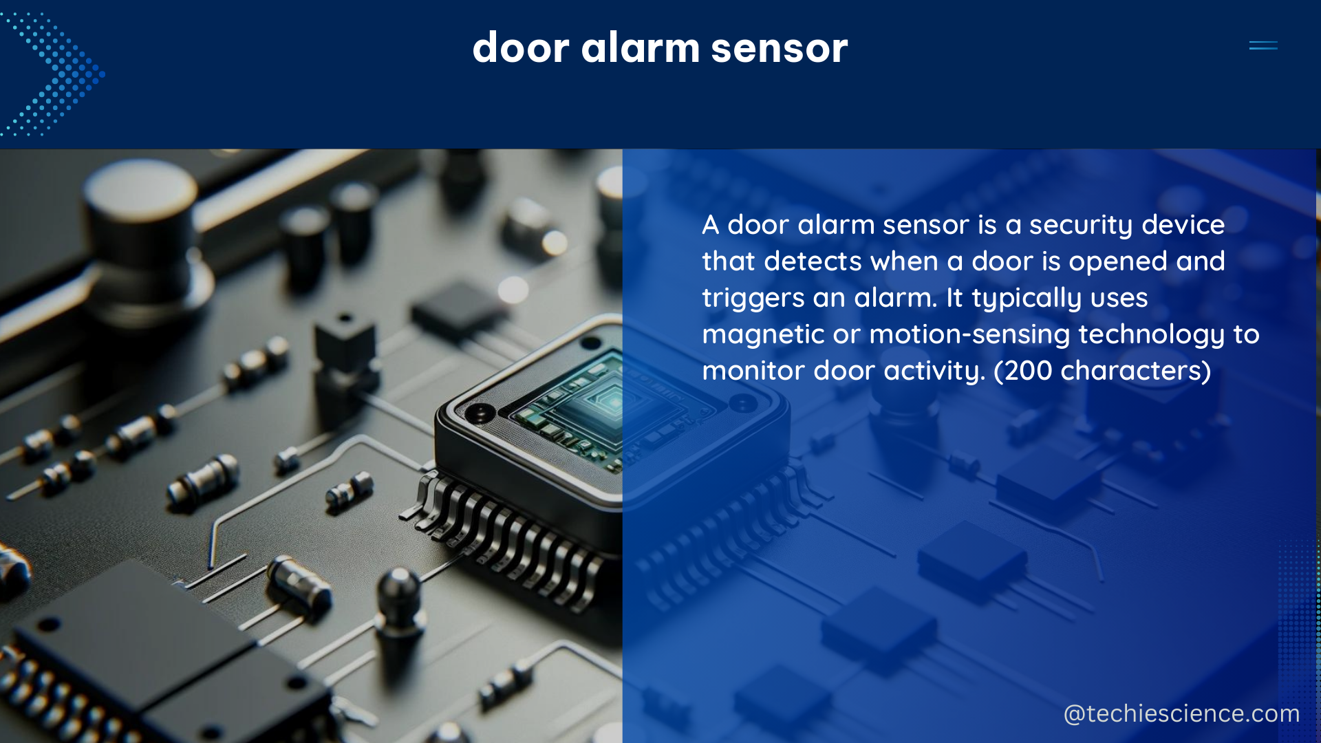 door alarm sensor