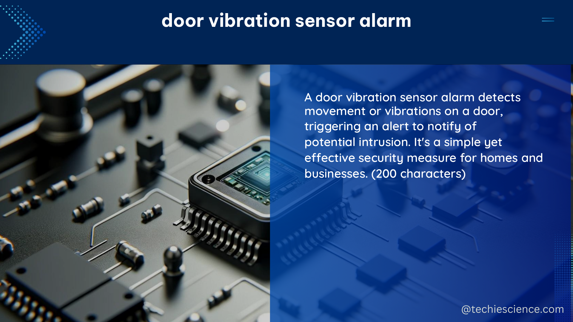 door vibration sensor alarm