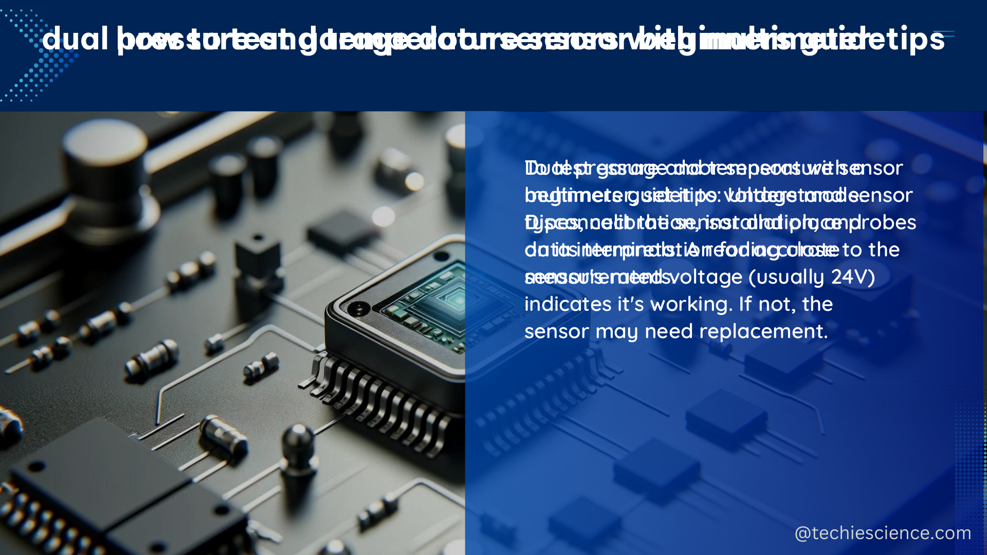 dual pressure and temperature sensor beginners guidetips