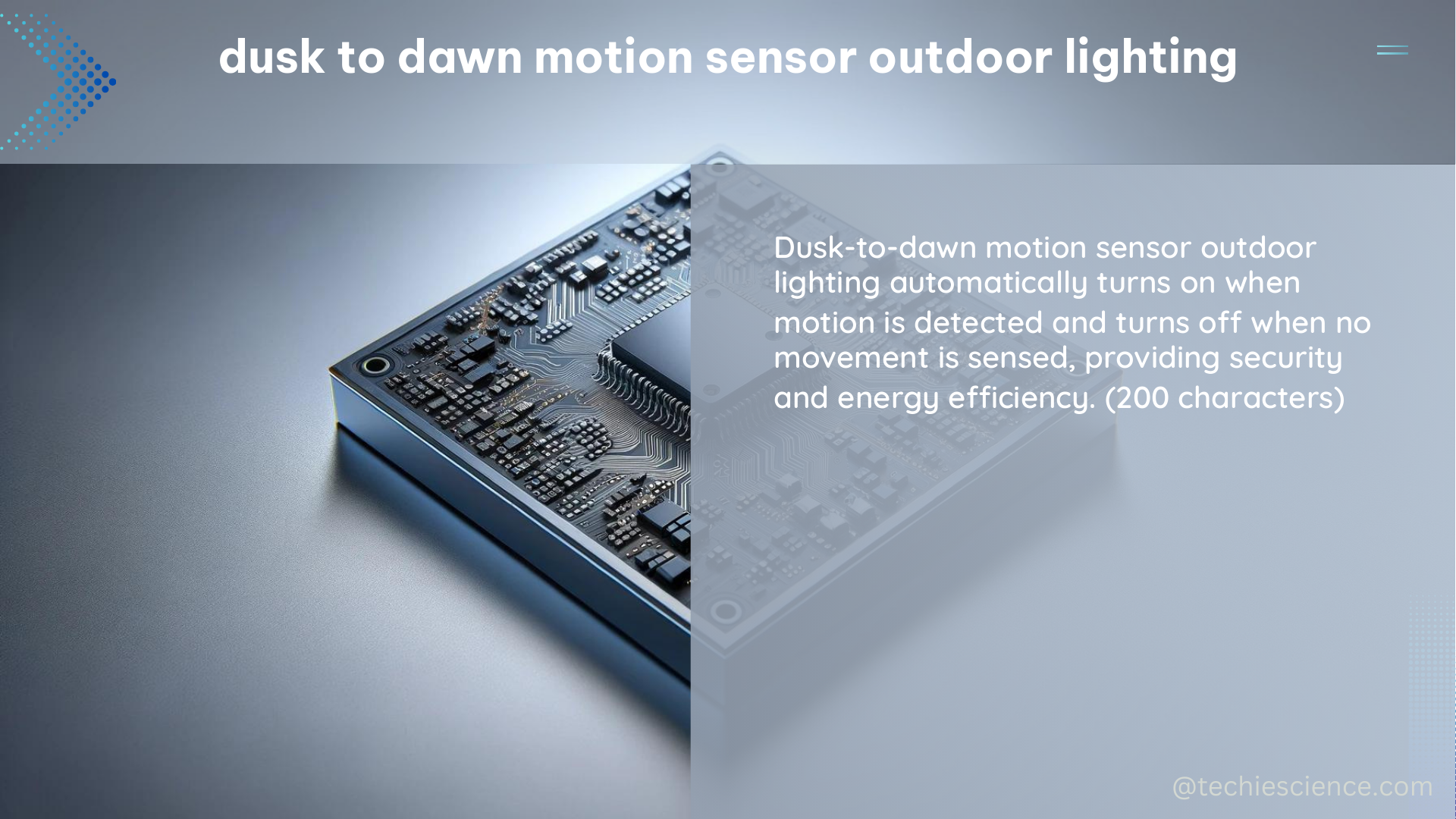 dusk to dawn motion sensor outdoor lighting