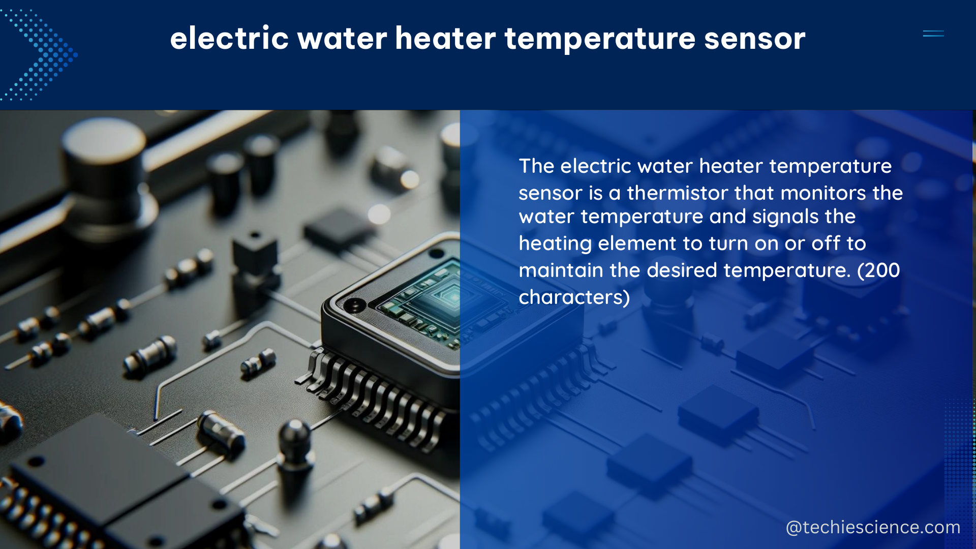 electric water heater temperature sensor