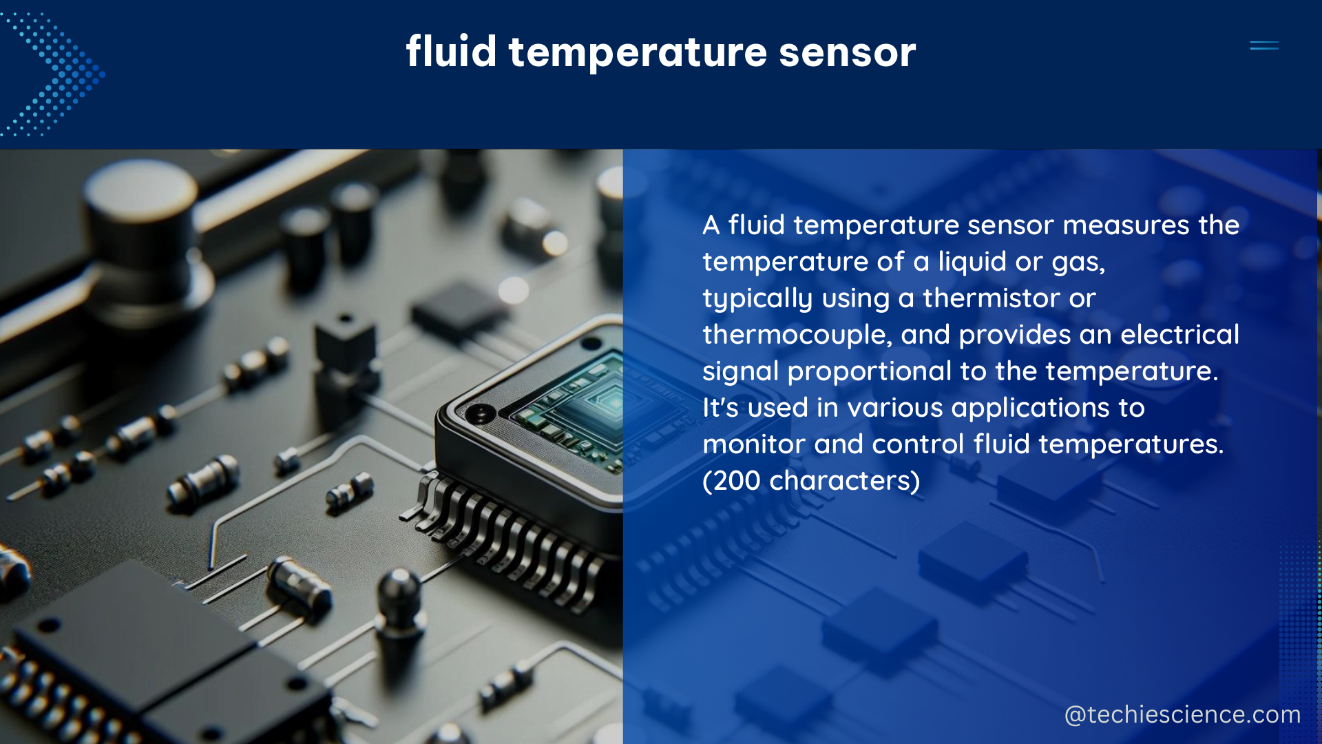 fluid temperature sensor