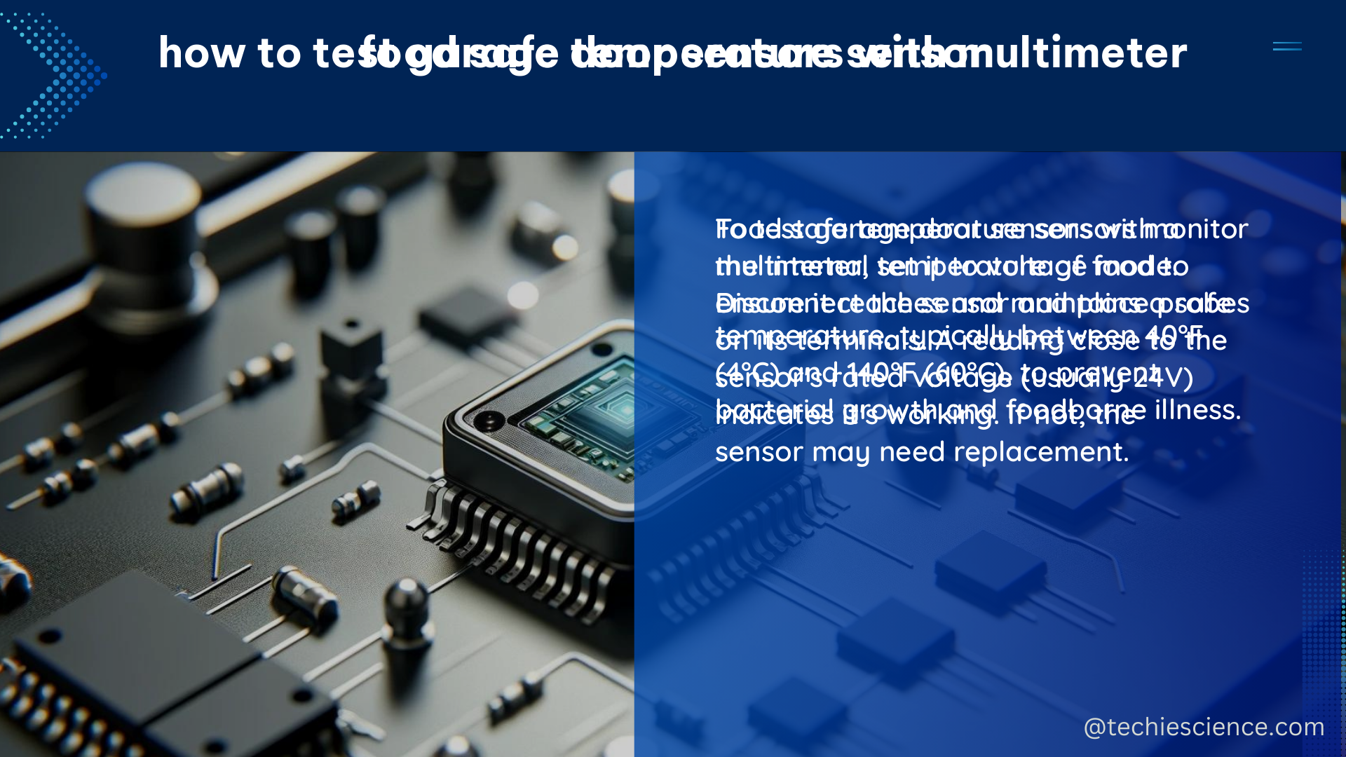 food safe temperature sensor