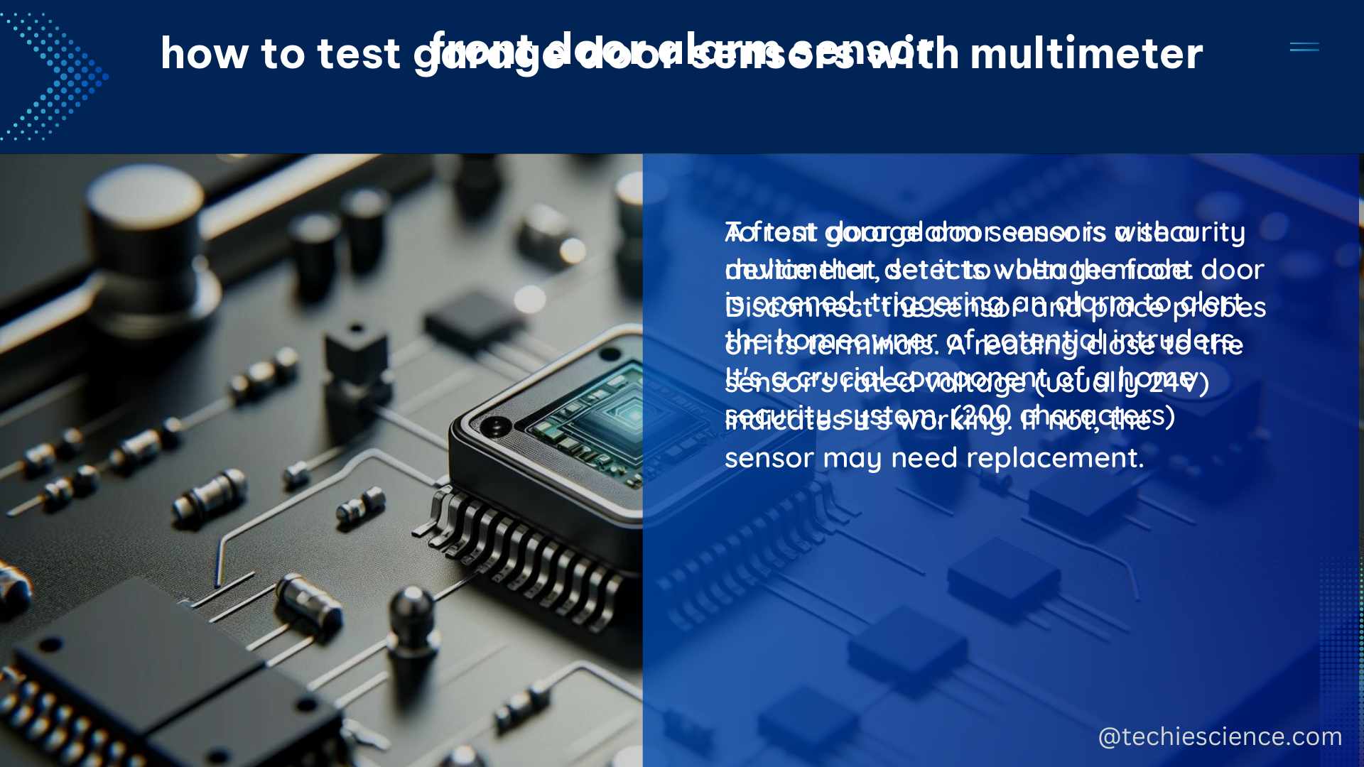 front door alarm sensor