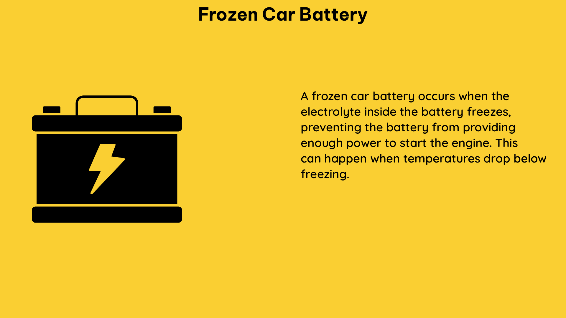 frozen car battery