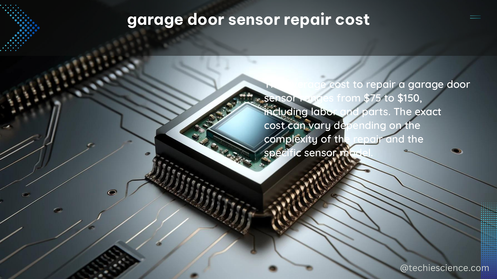 garage door sensor repair cost