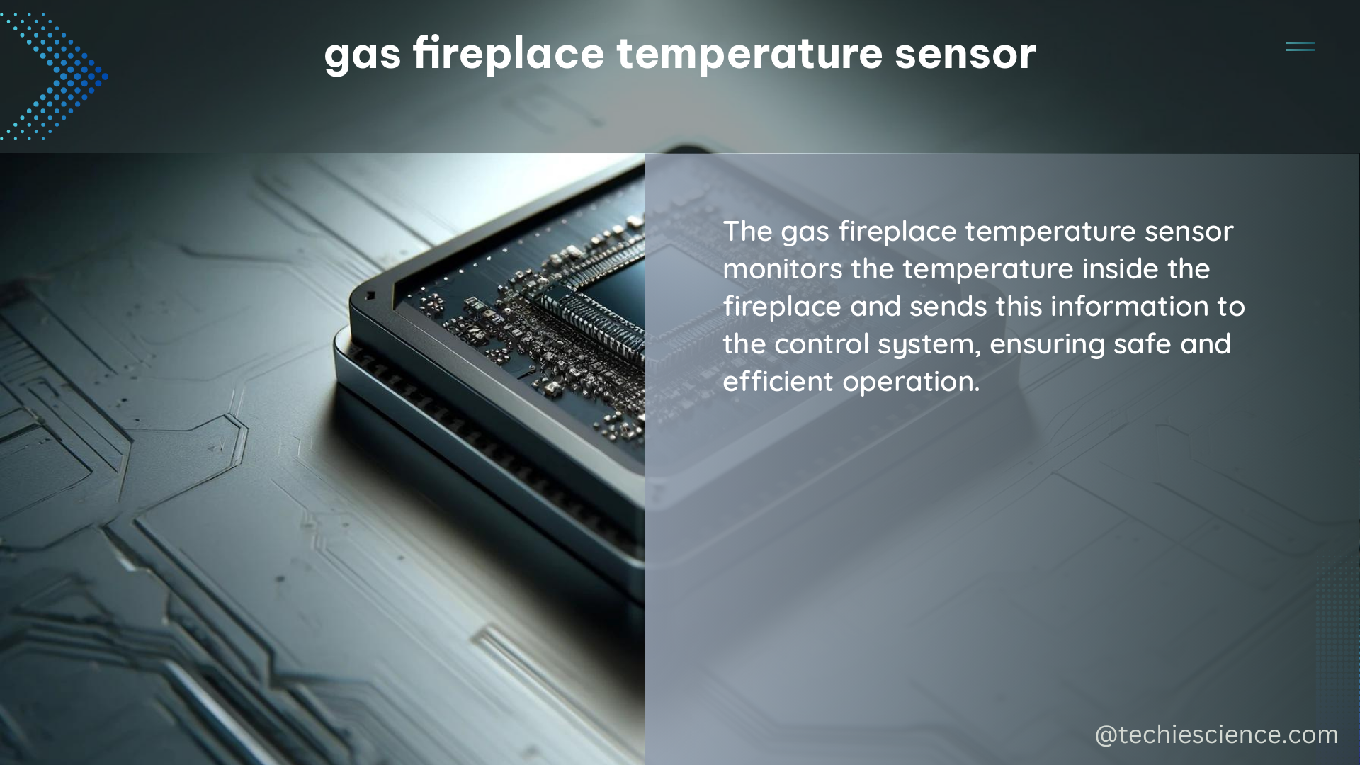 gas fireplace temperature sensor