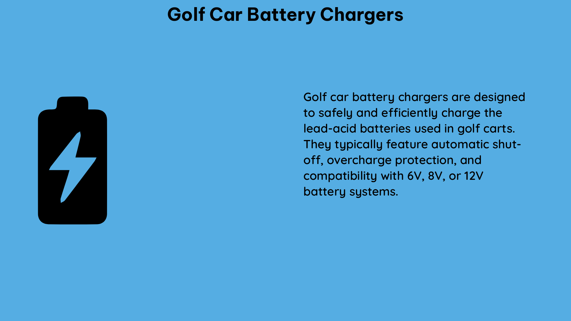 golf car battery chargers