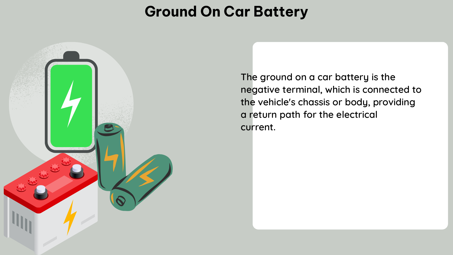 ground on car battery