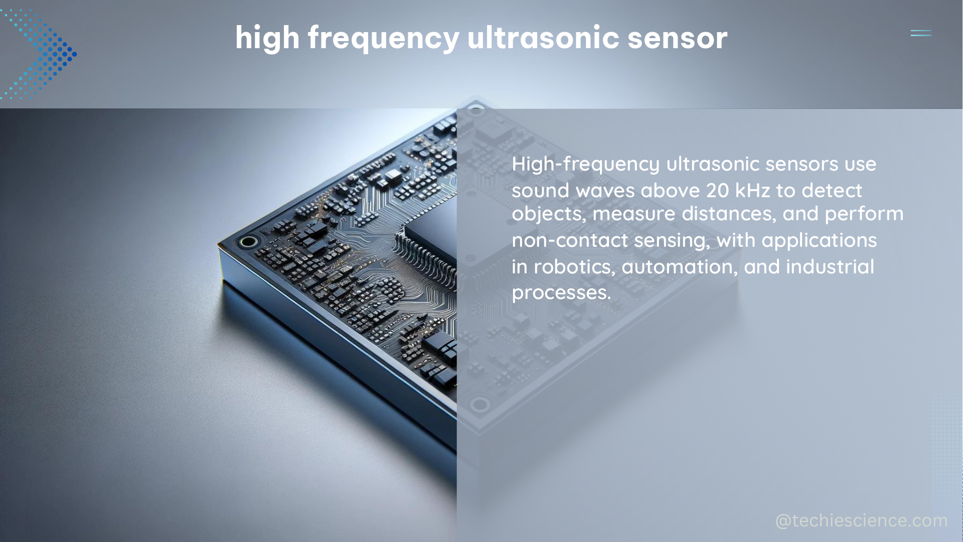 high frequency ultrasonic sensor