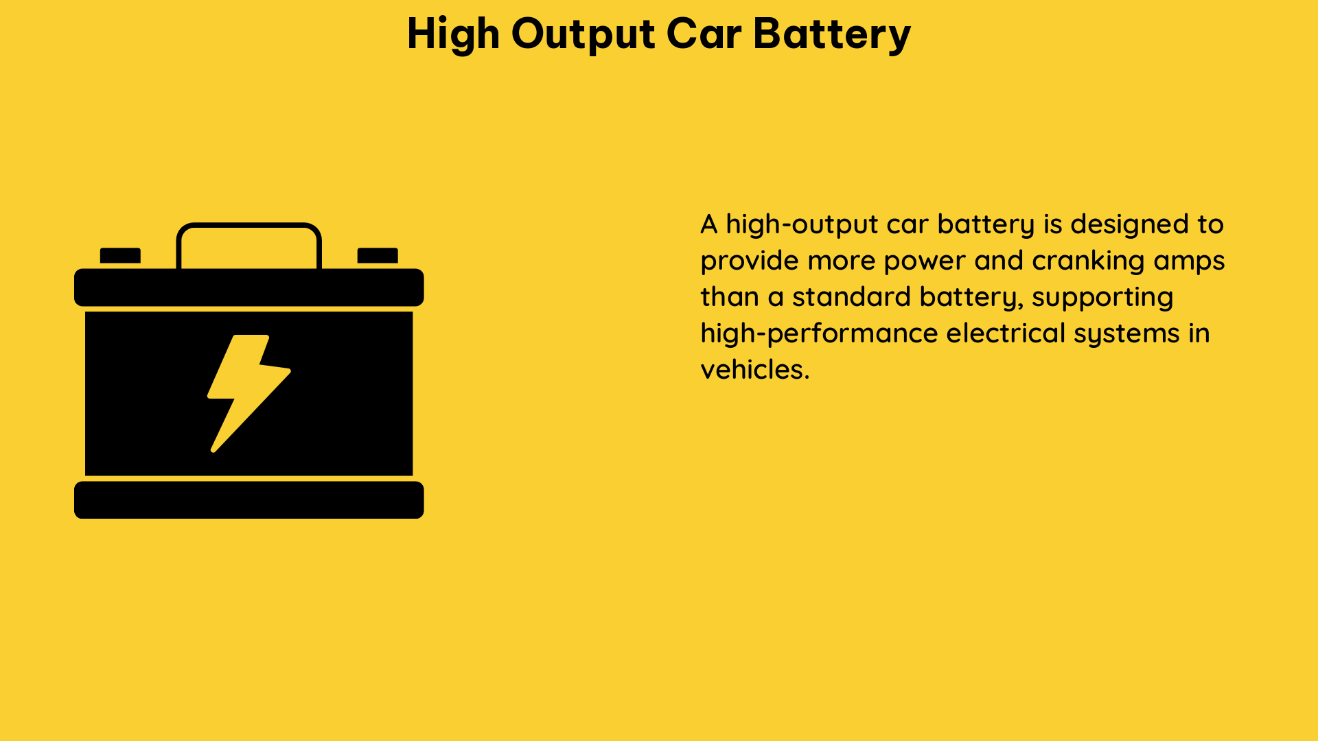 high output car battery